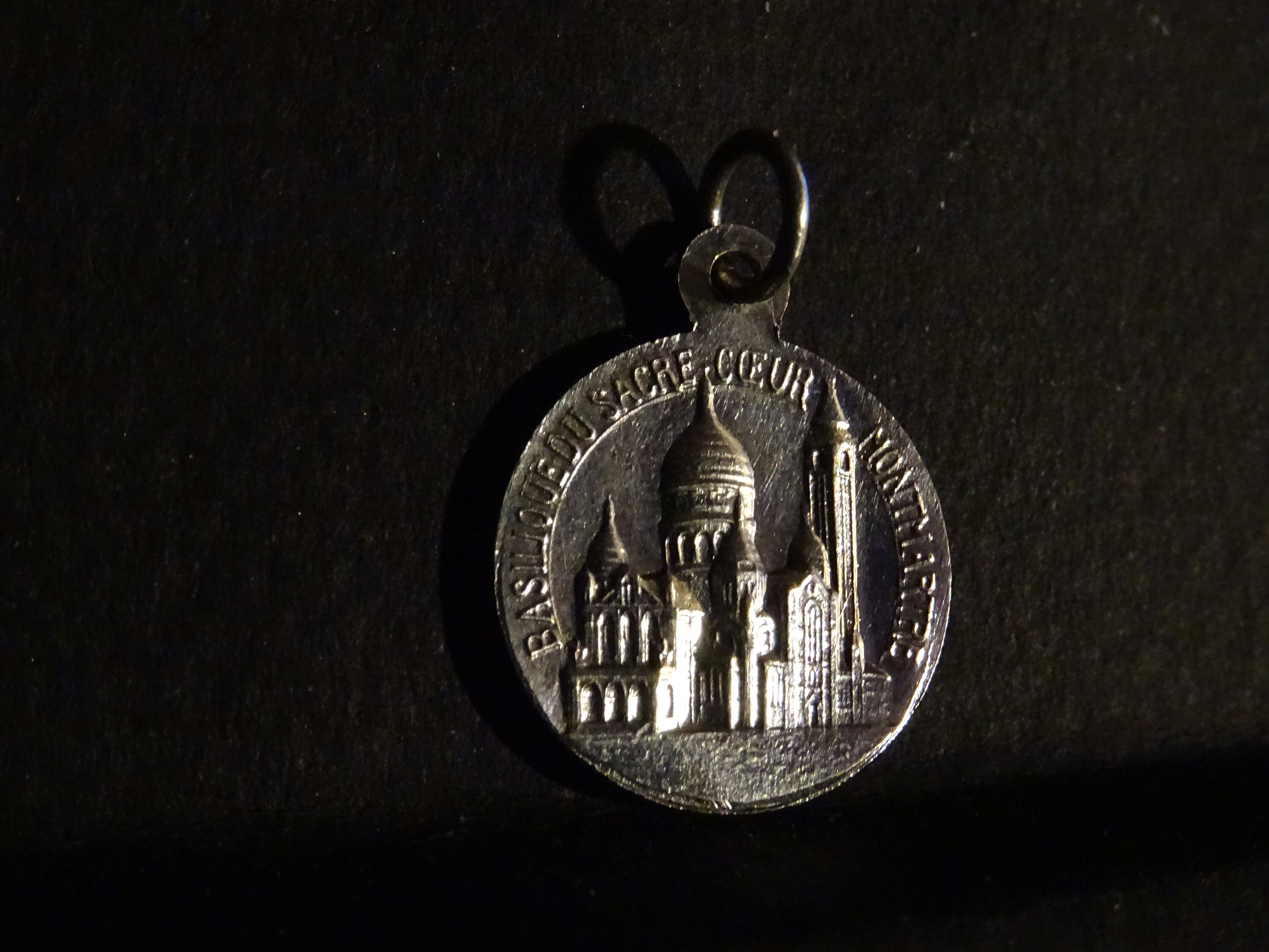 Médaille d'argent Medaille Vieille Médaille Religieuse Cœur de Jésus Sacré-Cœur Montmartre