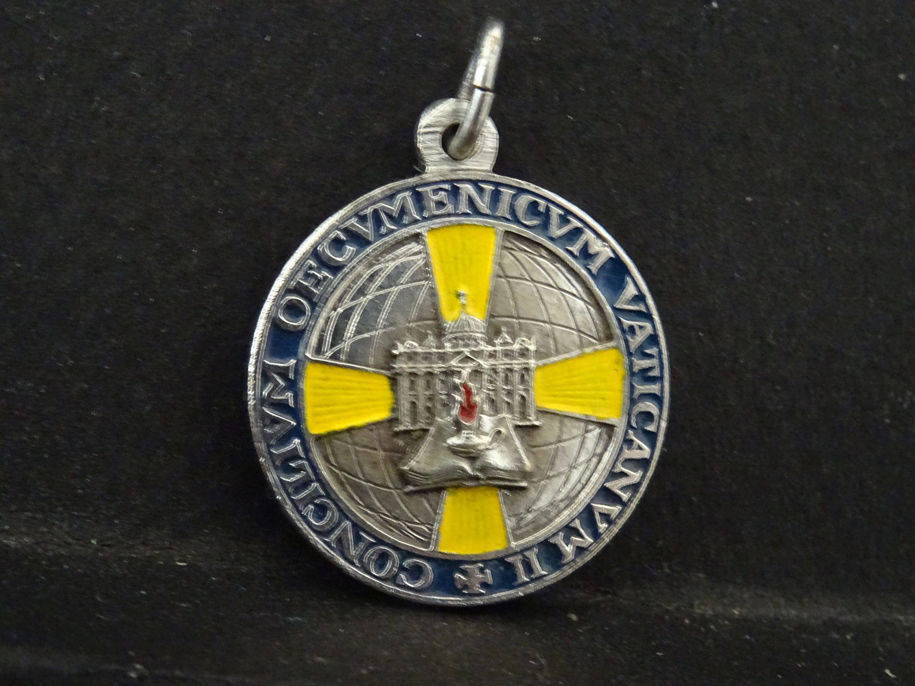 Pape d'argent Johannes Xxiii + Paulus Medaille Medal Charm Keepsake