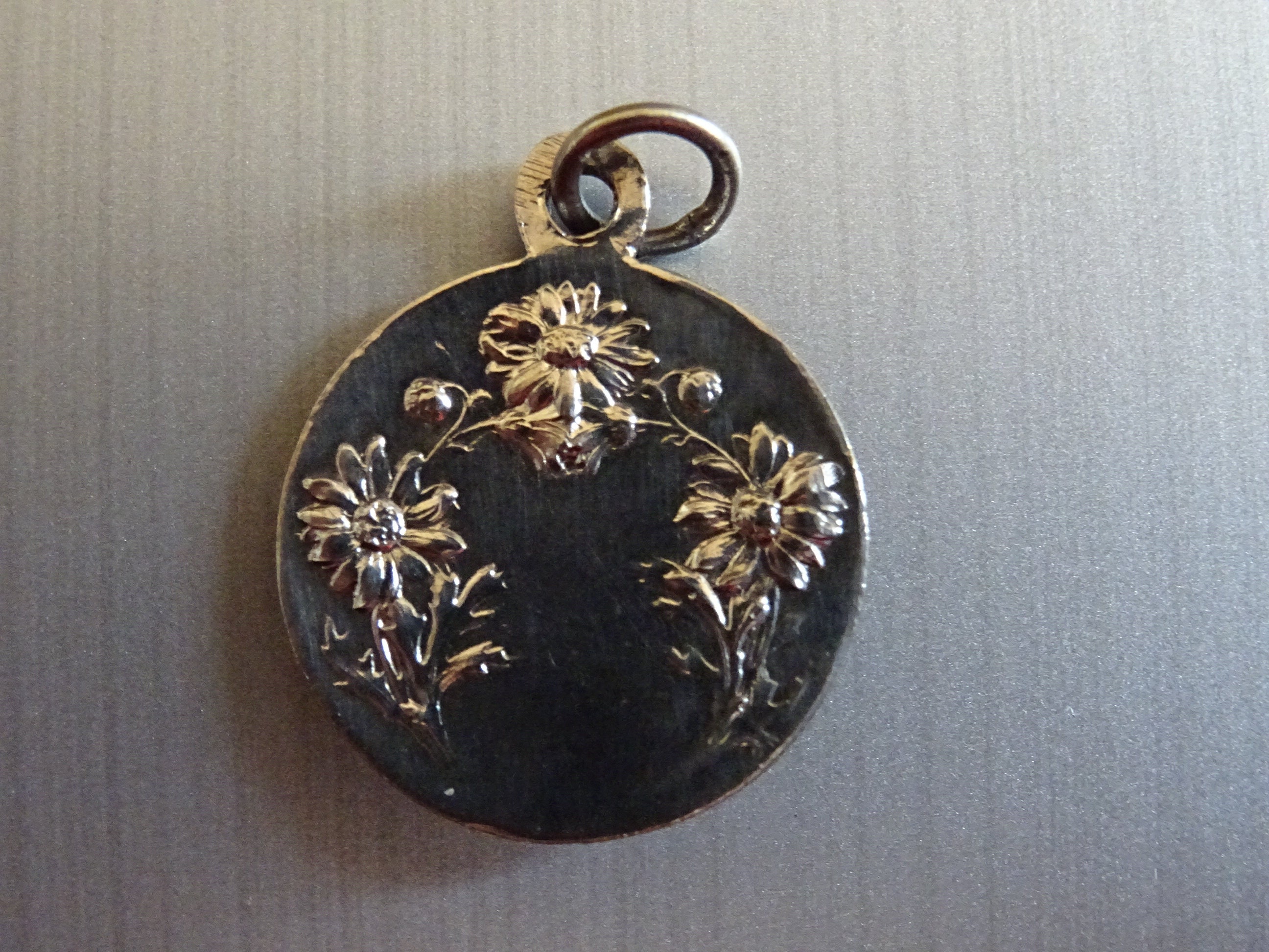 Marguerite-Marie Alacoque. Patron de Ceux Qui Souffrent Poliomyélite. Médaille Vintage Pendente Méda