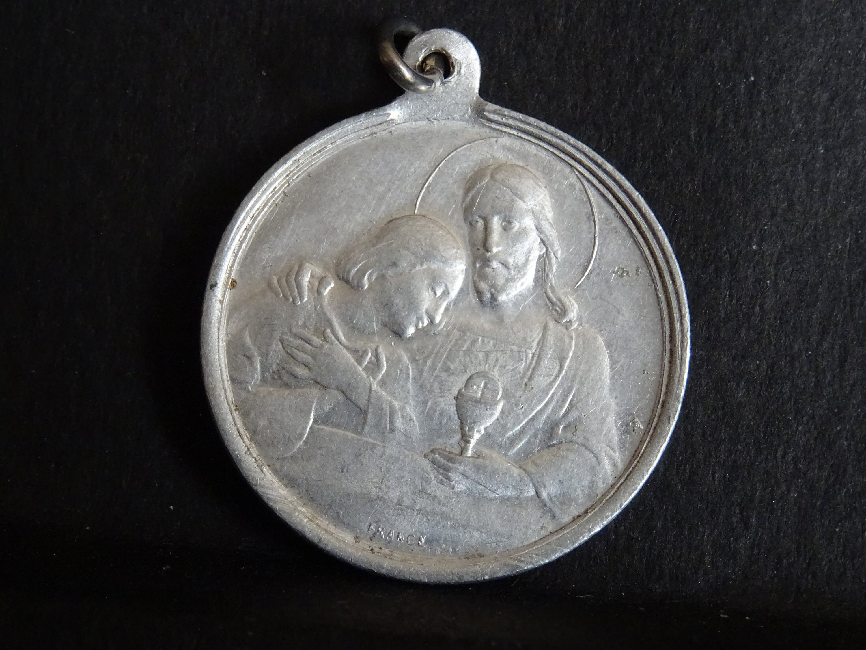 Religious Français Medal Medaille Aluminium Holy Charm Have Mercy On Us
