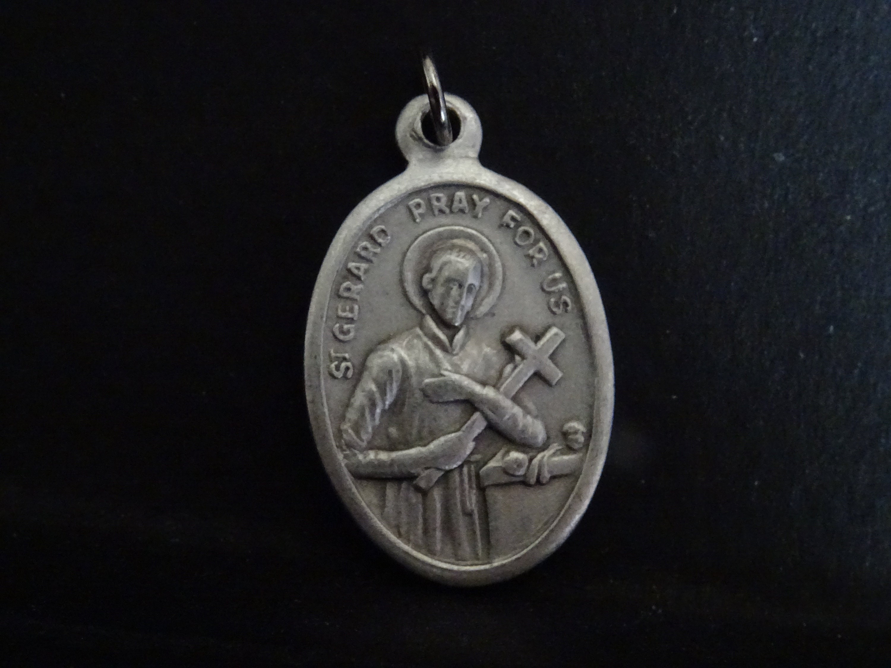 Saint Gérard Patron Des Femmes Enceintes, Médaillon d'argent Pendent Medaille Holy Charm