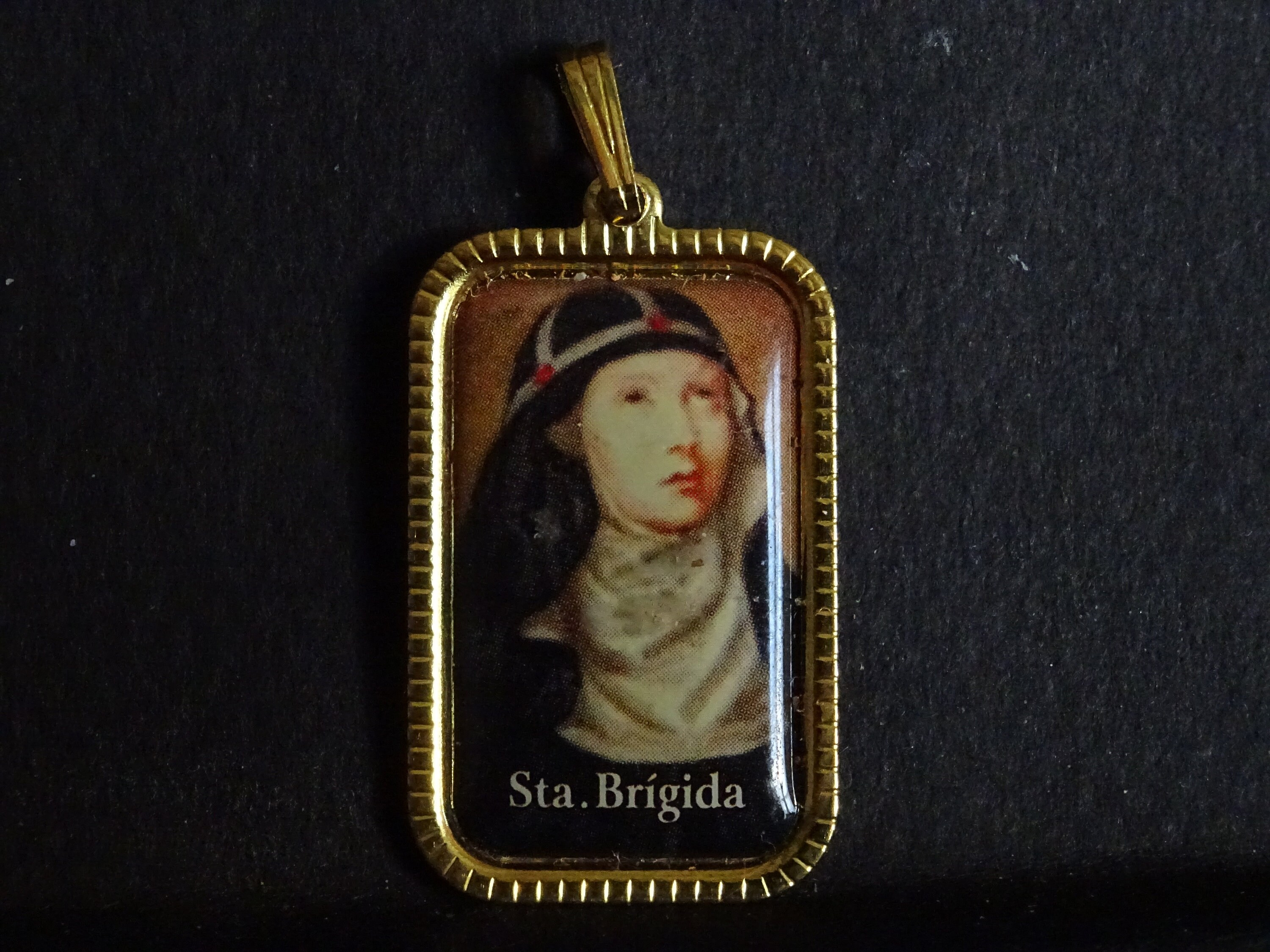 Santa Brígida Est Une Île de La Ville Gran Canaria . Médaille Médaillon Pendentif Photo