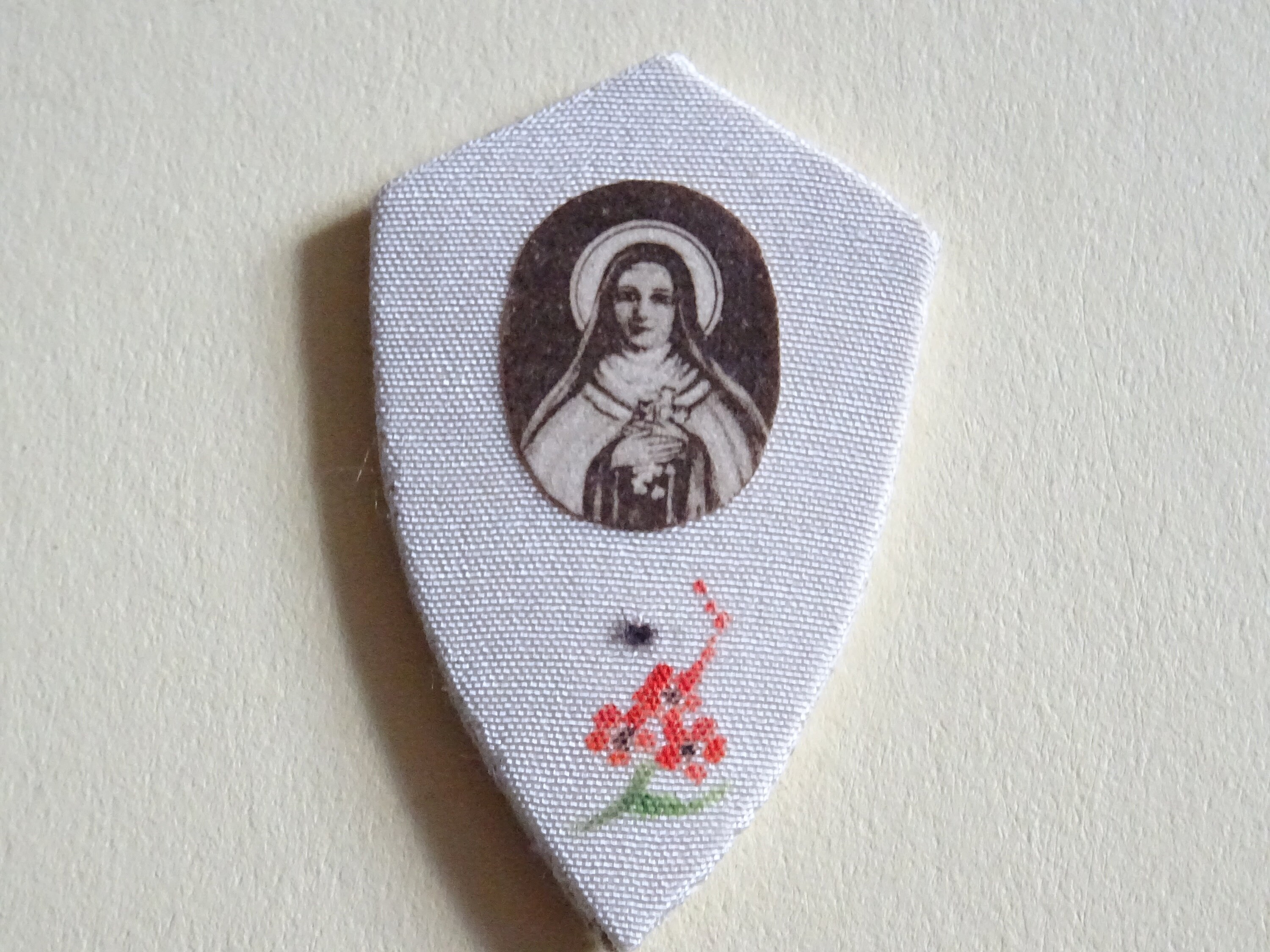 Plaque Matérielle. Souvenir Token Autel Vierge Marie France Médaille Saint Charme P 137