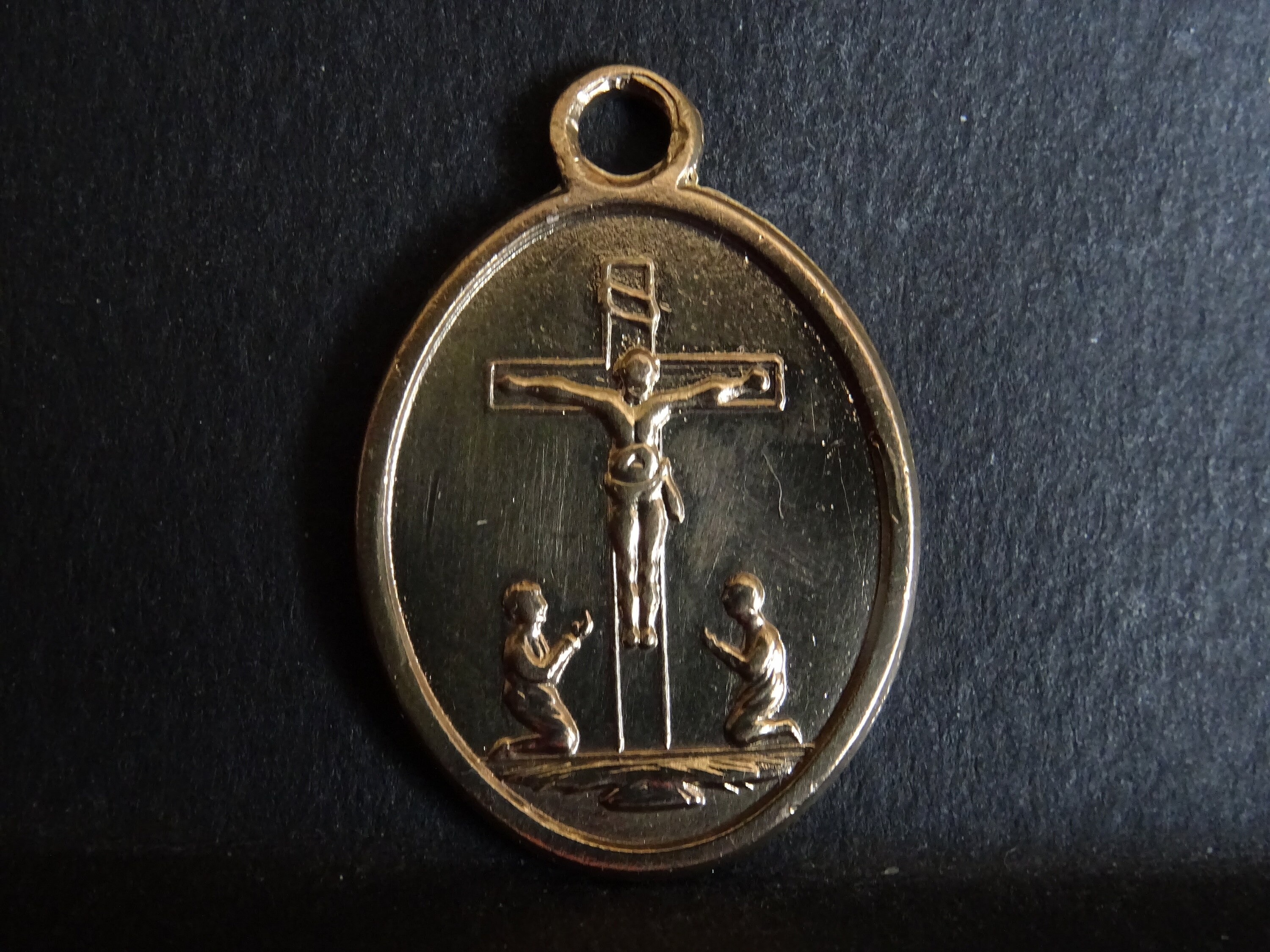 Saint Jean François Régis Jésus sur Médaillon Croix Saint Charme Religieux Français Millésime