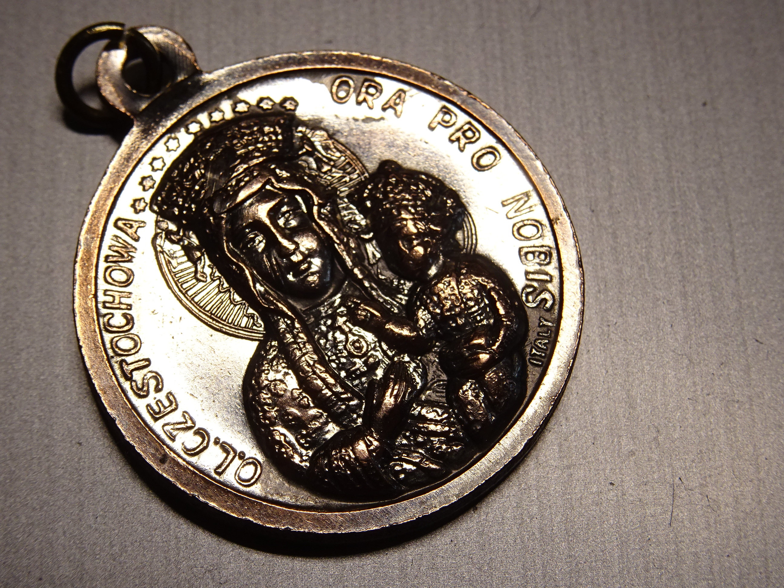 Joannes Paulus II Czestochowa Ora Pro Nobis. Pendent Medallion