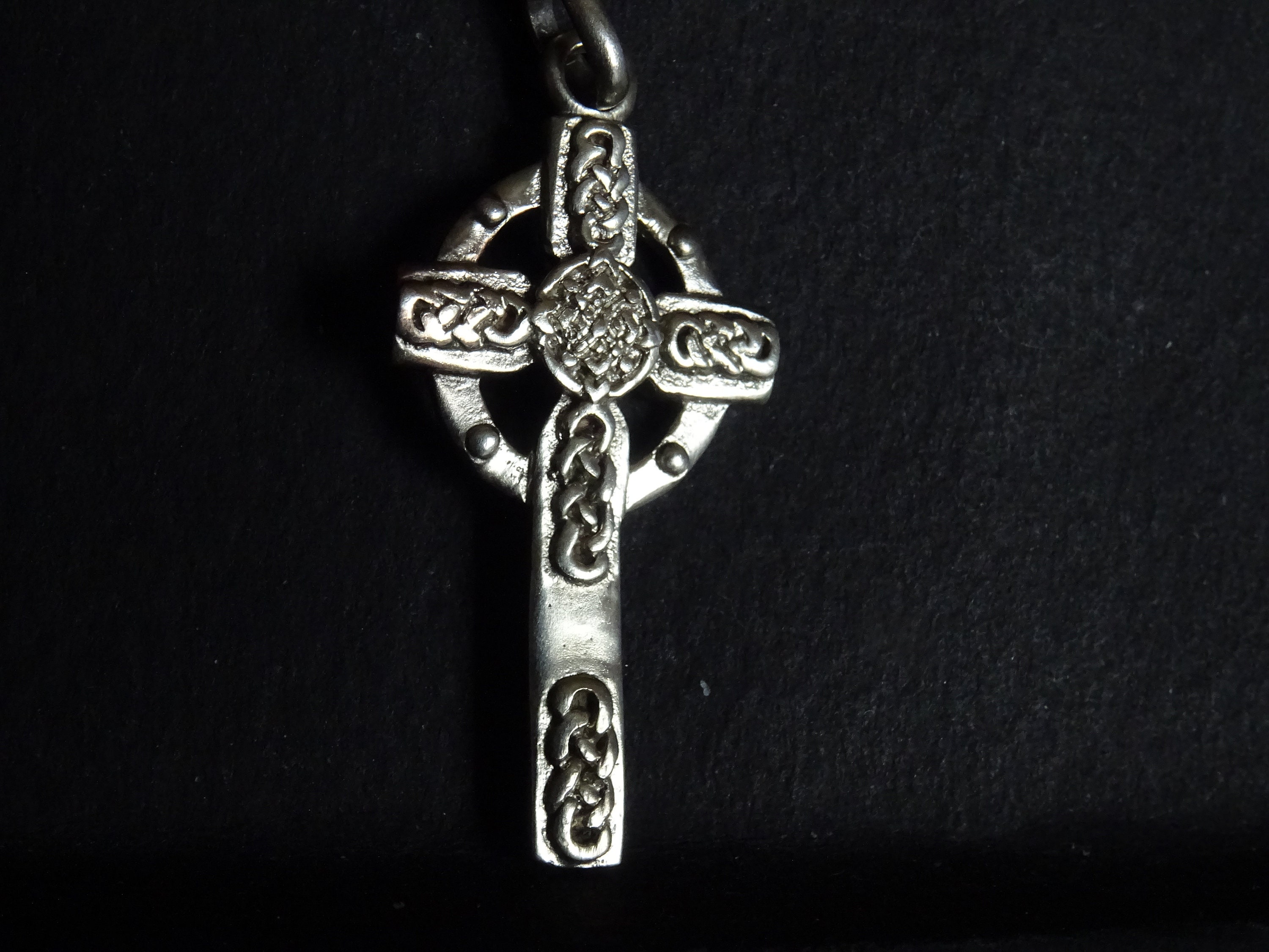 Médaille Religieuse de Croix Celtique Français Pendentif Catholique Antique