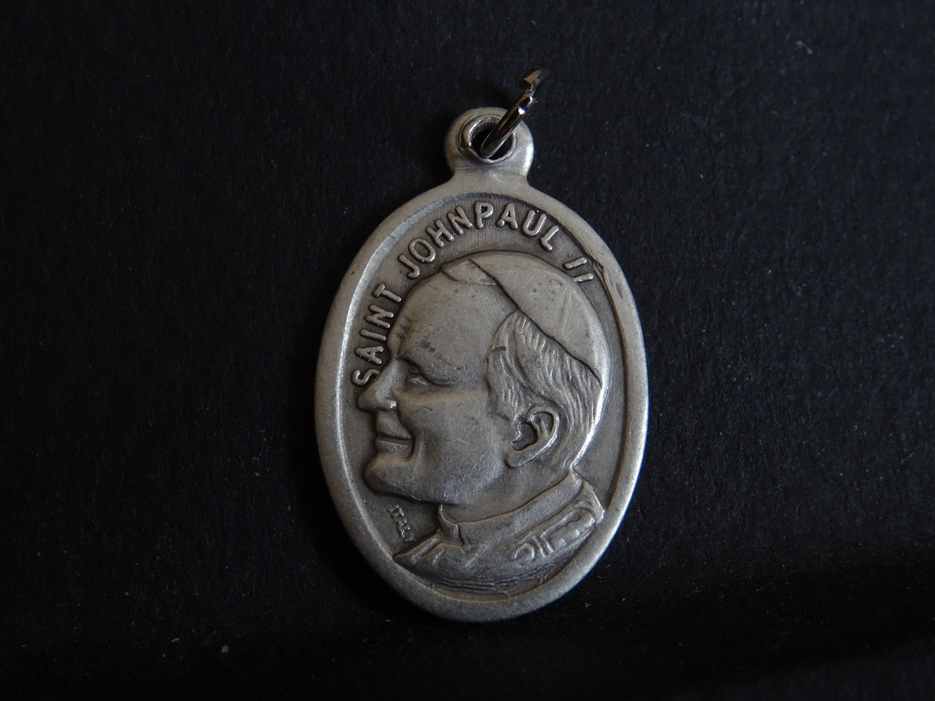 Saint Pape Jean-Paul Ii Saint Patron Des Journée Mondiales de La Jeunesse . Italie Médaillon d'argen