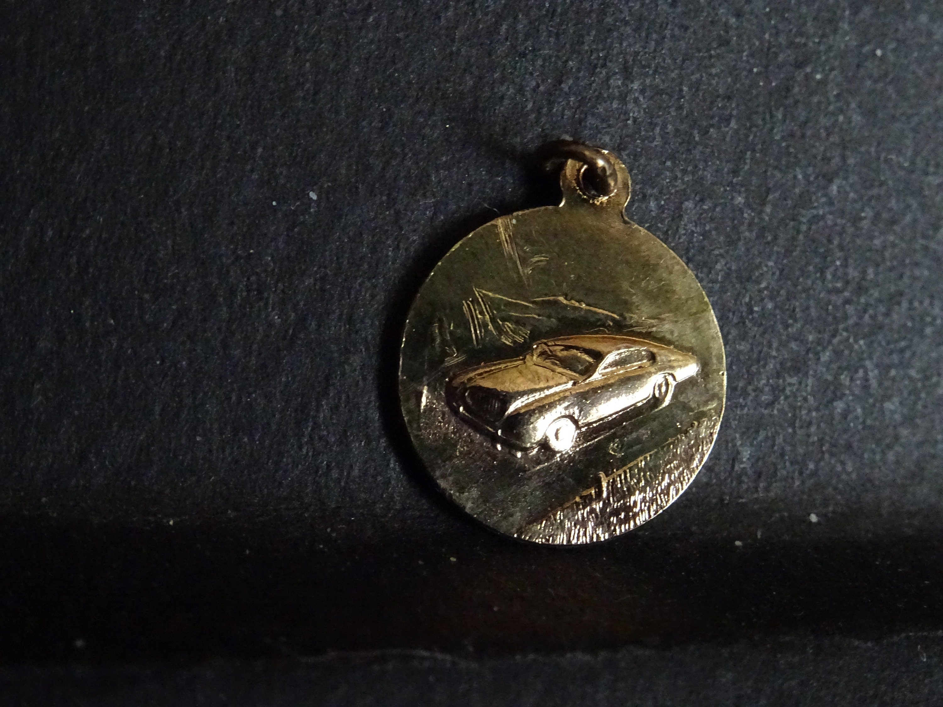 st. Christopher Car Médaille d'or Médaillon Pendent Medaille Holy Charm P 2