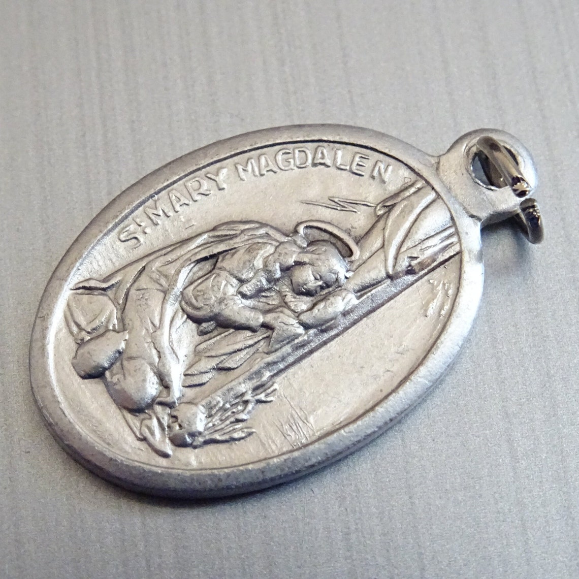 Mary Magdalene Patron Saint of Hairdressers. Medal Medallion Etsy