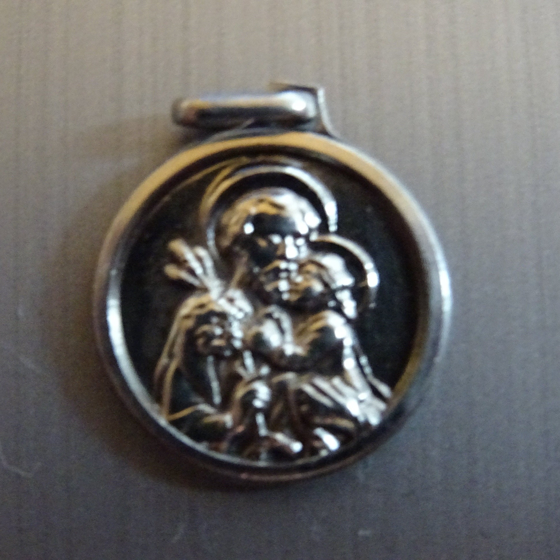 Antique Saint-Joseph. Médaille Poinçon Médaillon Religieux Saint Charme Pendent B 379