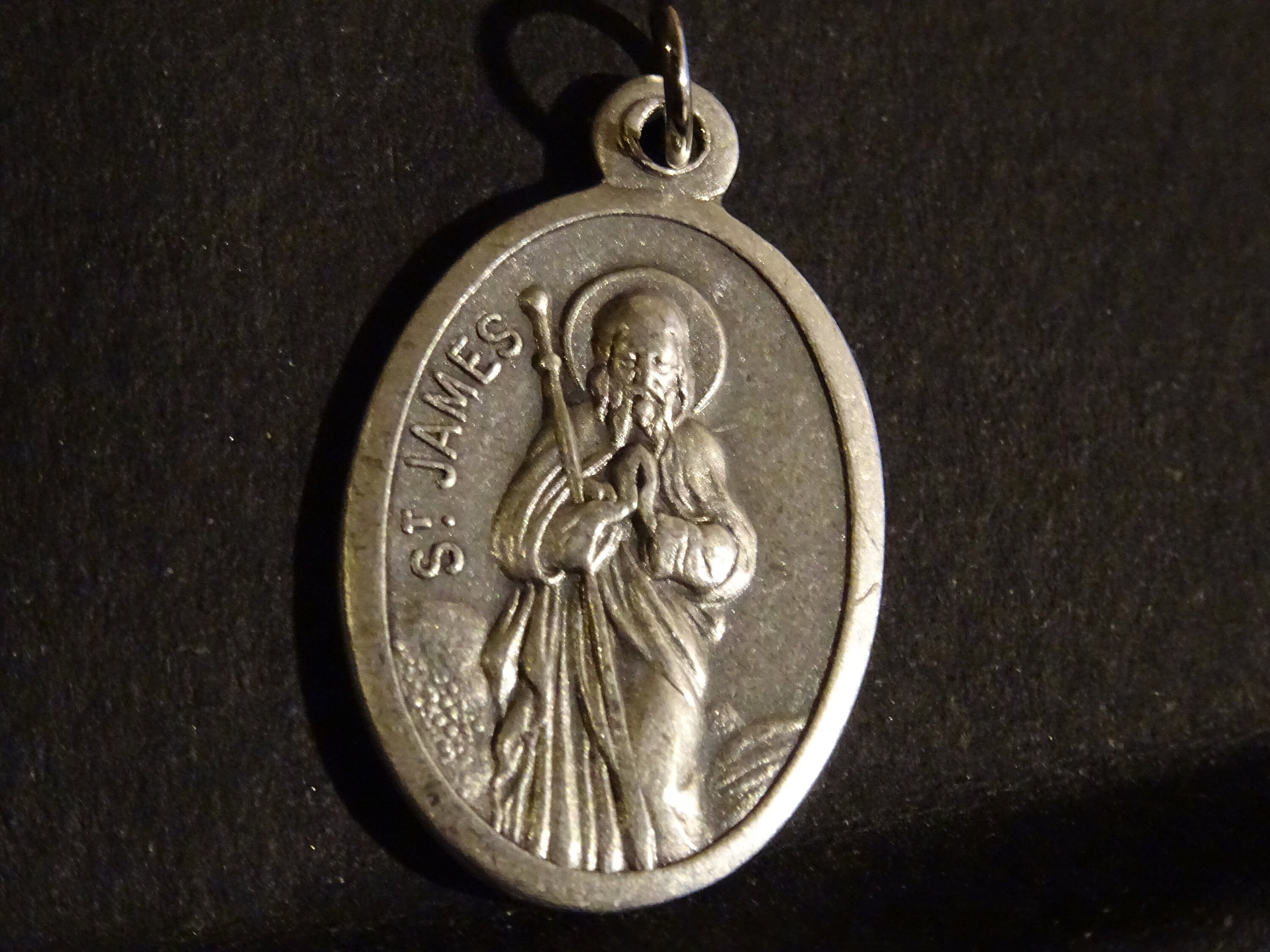 Saint Jacques Guérit Miraculeusement Un Homme Paralytique. Médaille d'argent Médaille Pendente Holy 