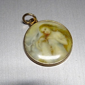 St Florian Patron Saint of Firefighters Photo. medallion pendent medal Holy Charm BB 410