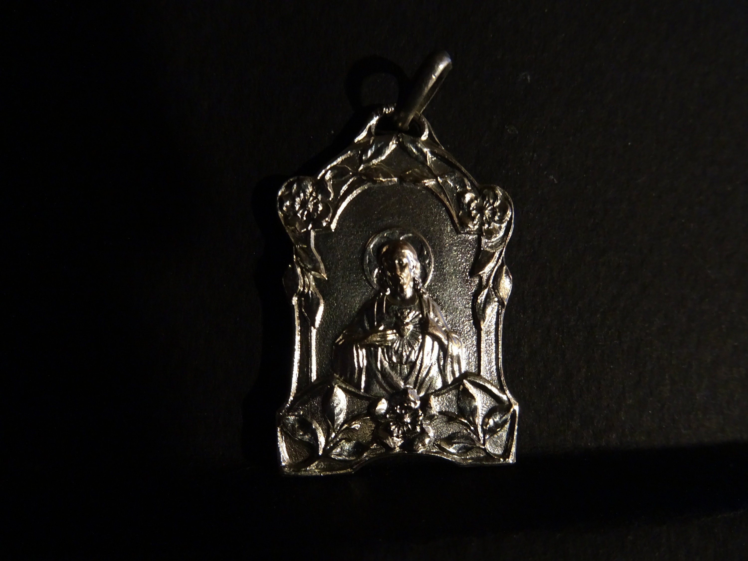 Médaille d'argent Medaille Coeur de Jésus Sacré-Cœur Montmartre Art Nouveau