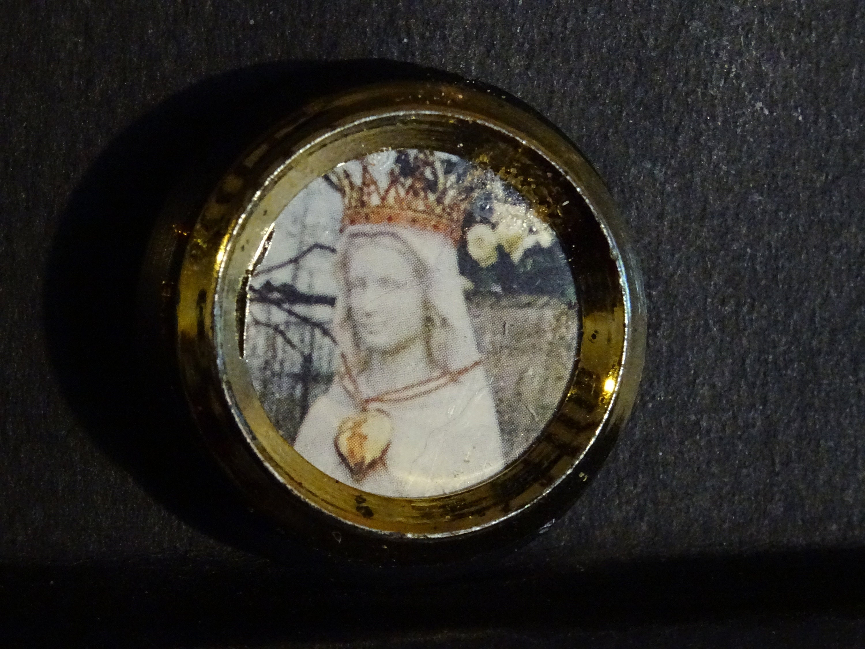 Modonna Delle Rose Fridge Car Magnet Médaille Médaillon Vintage 3 cm
