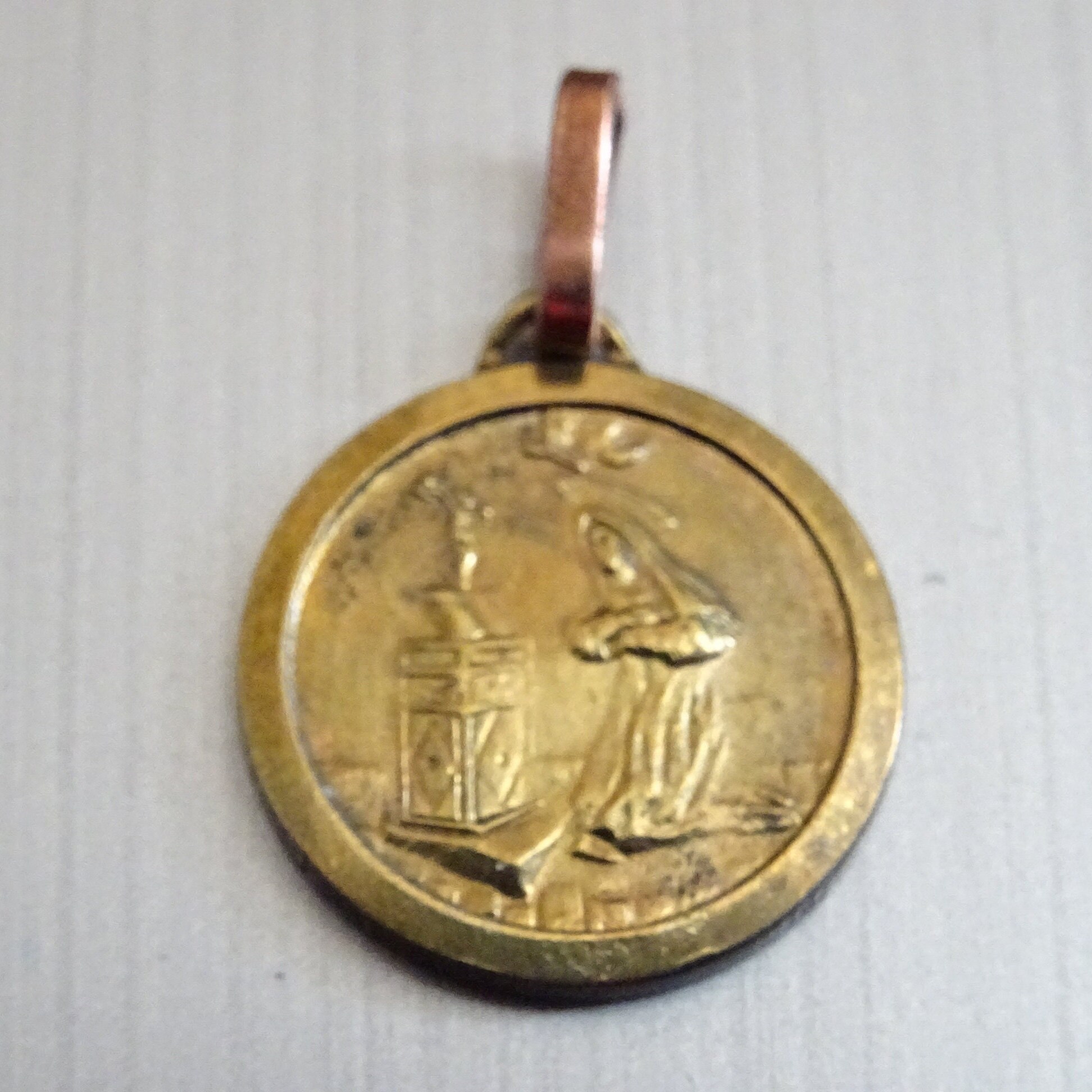 st.rita. Vintage Médaille Pendent Holy Charm D 305