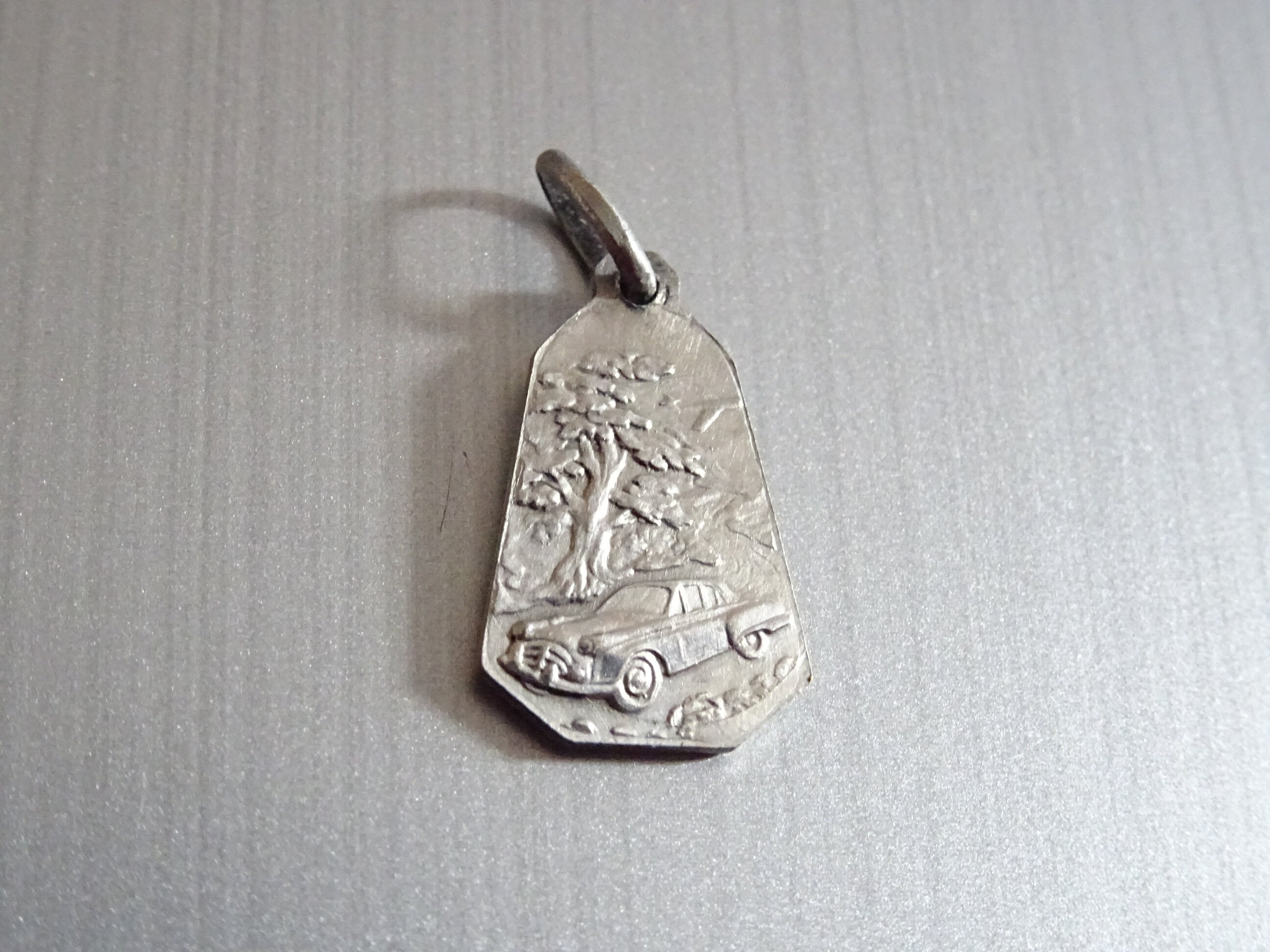 st. Christopher et Car Safe Travel. Médaille Médaillon Pendente Saint Charme B 277