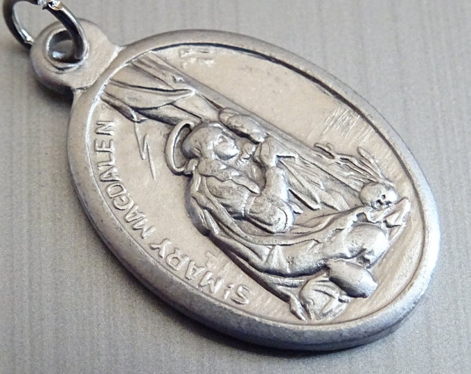 Mary Magdalene Patron Saint of Hairdressers. Medal Medallion Etsy