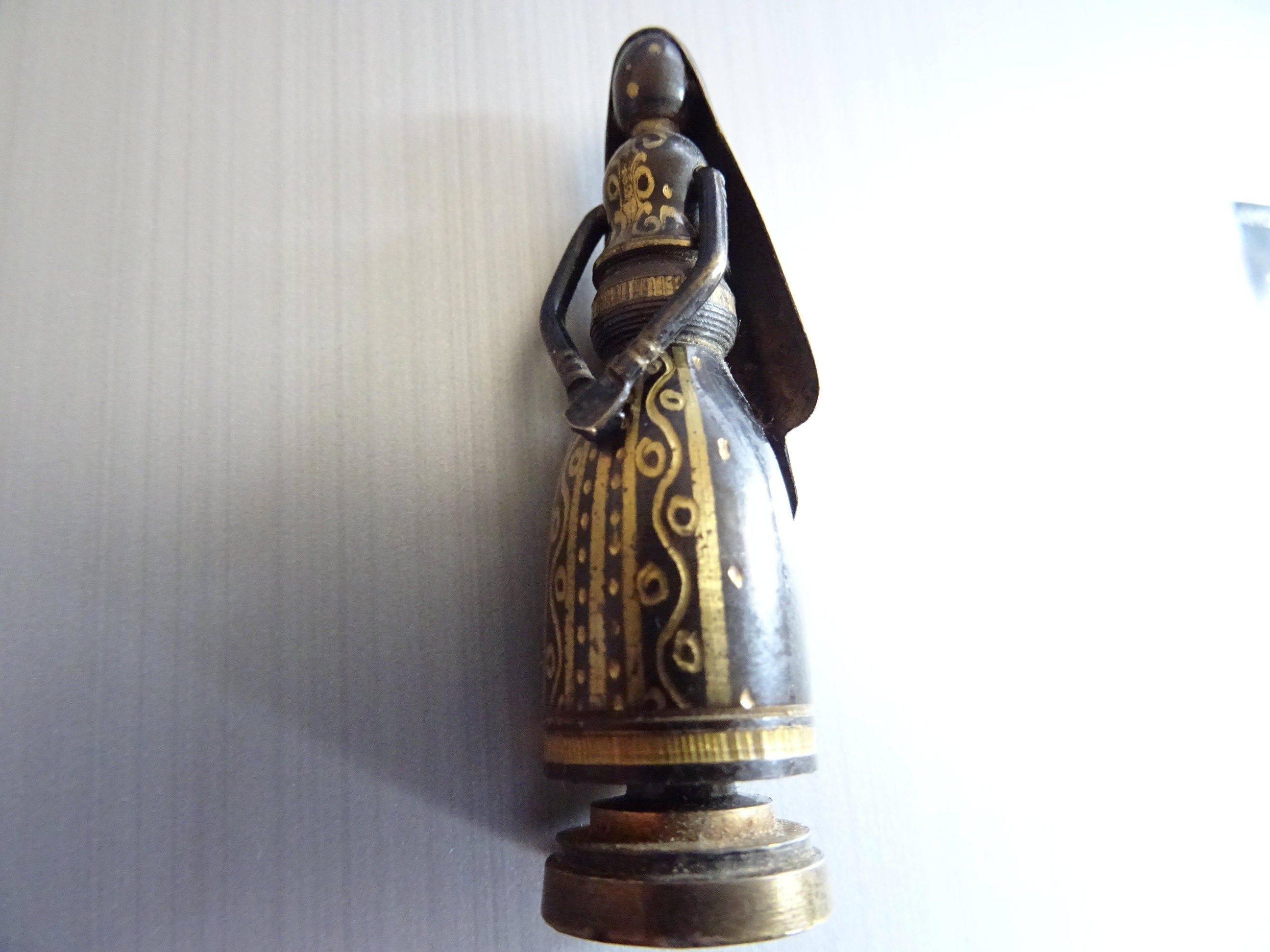 statue Antique Bible Figure Faite Par Gans Teppick Saint Miriam Bras Oscillants P 908