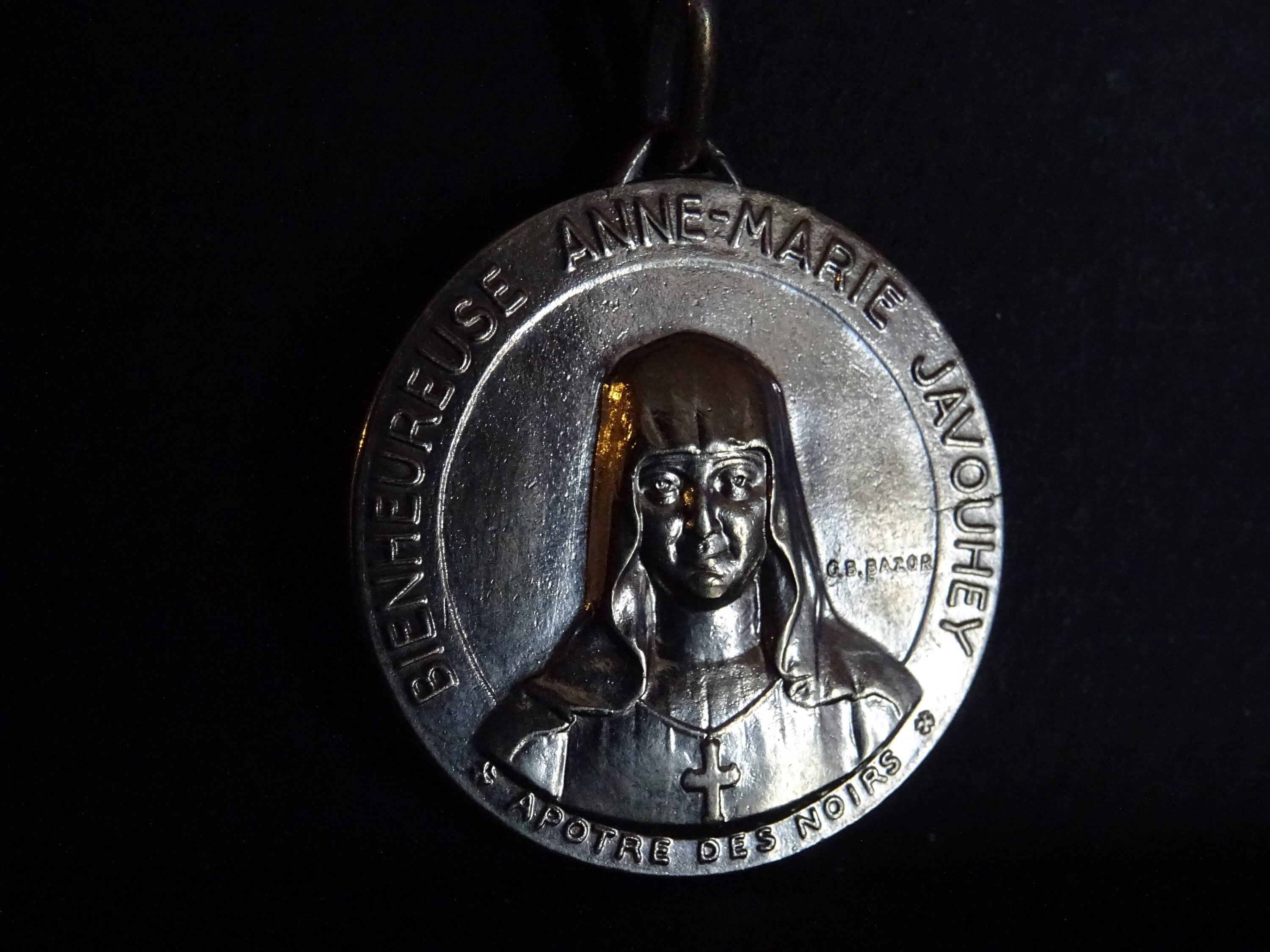 Anne Marie Javouhey. Béatification Signée G.b. Bazor Médaillon Pendent Medaille Holy Charm P4