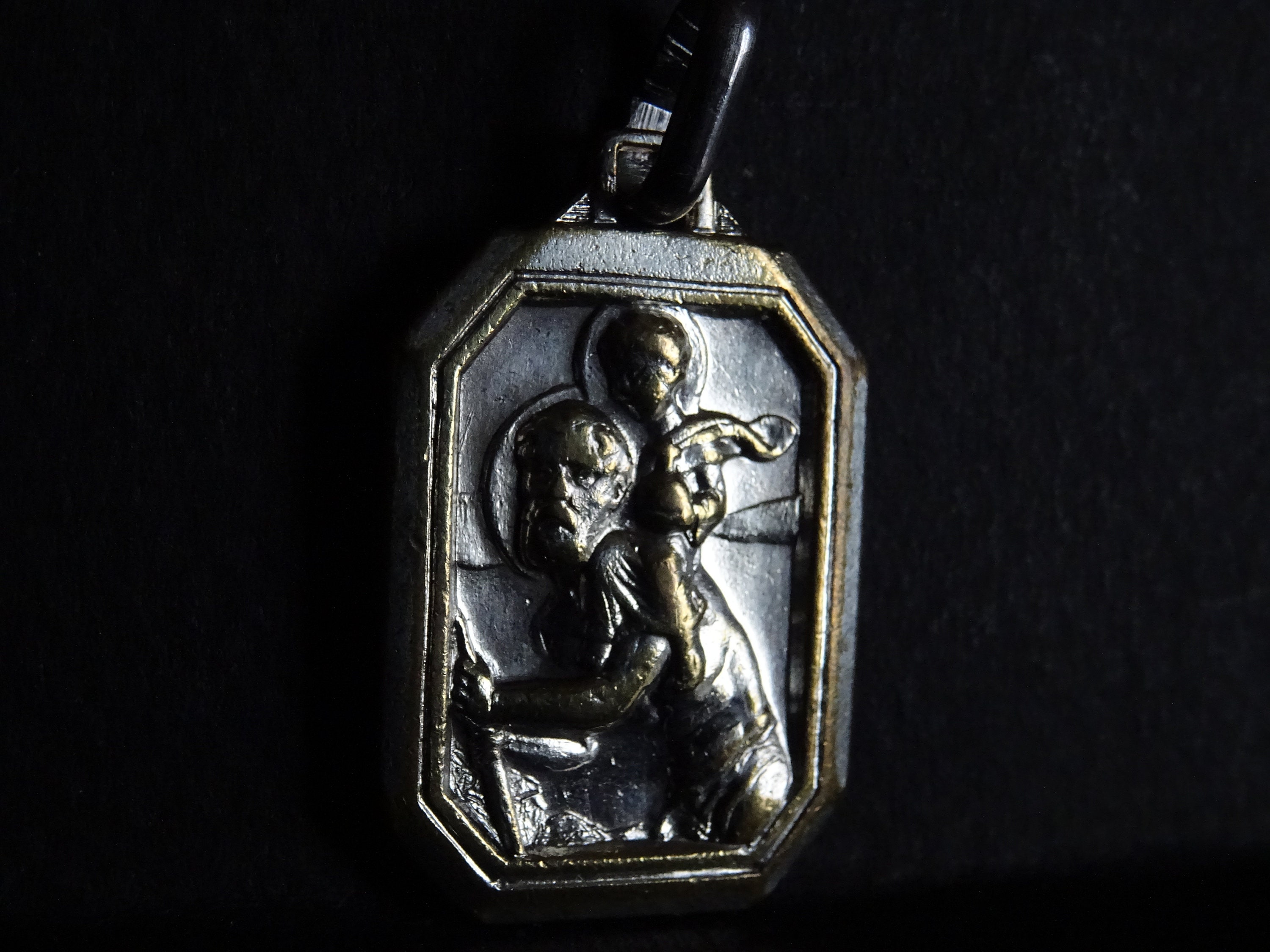 Millésime St Christopher Silver Medaille Médaille 2, 9 X 1, 9 cm