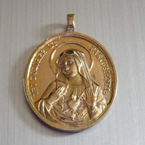 Mi amava e gli è successo - Ci sono dolori come una nascita. Vendemmia. Medaille D 99 Medaille Pendente Santo Charm