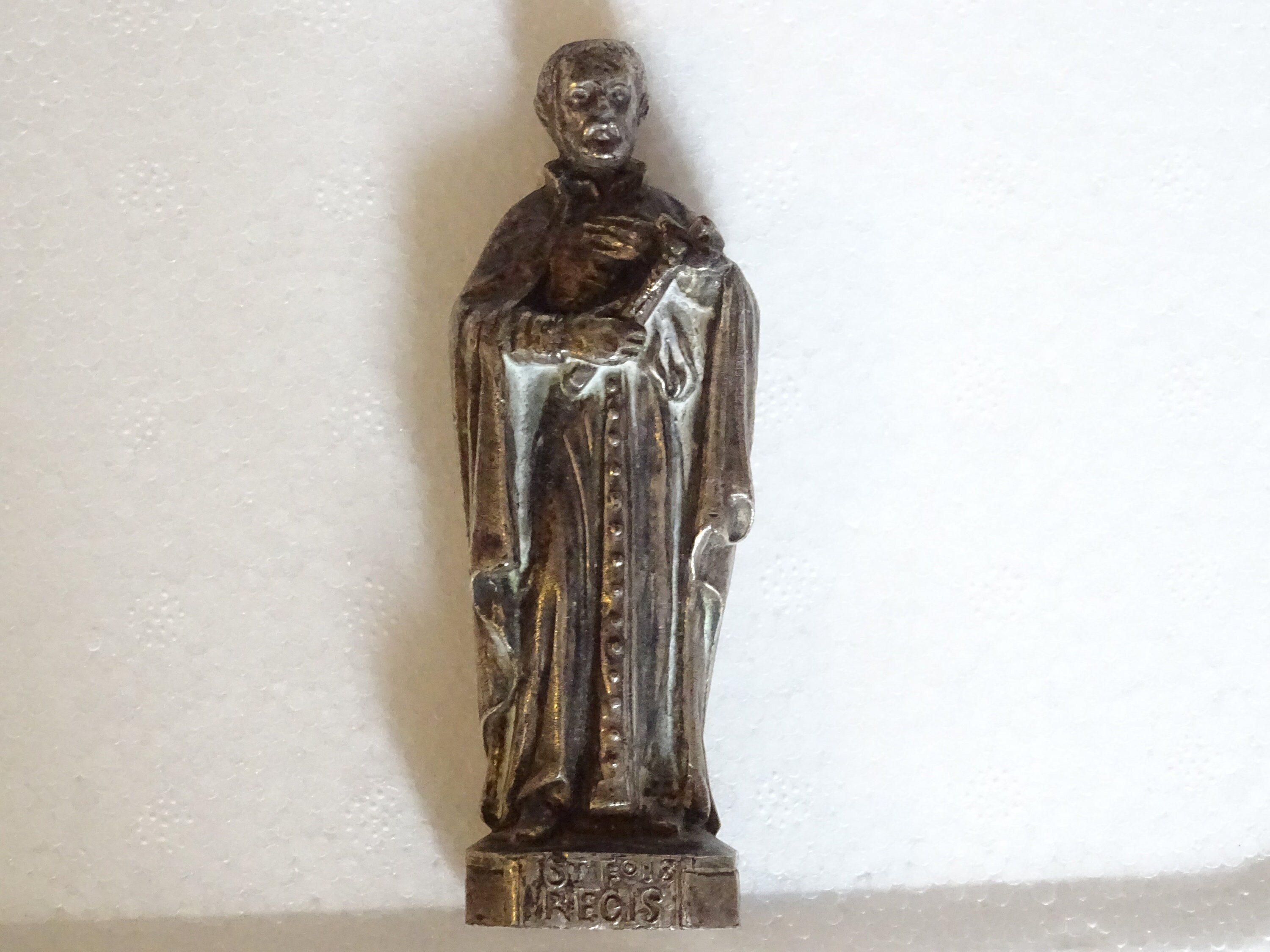 Statue Vintage St. John Francis Regis Jésuite Missionnaire - Prêtre