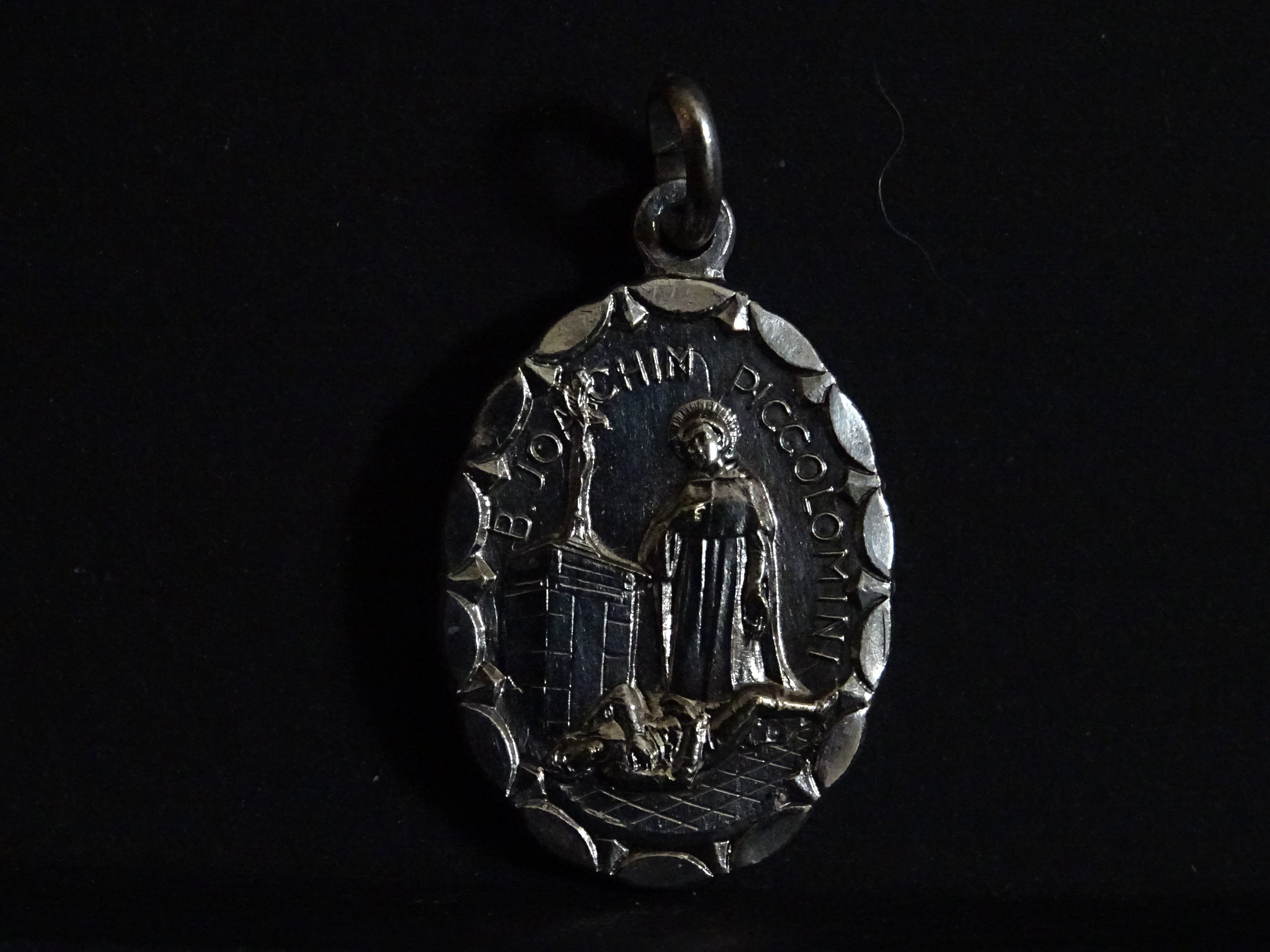 Notre-Dame Des Douleurs. B, Jouchim Piccolomini Sienne Prêtre Italien. Médaille Pendente Médaillon M