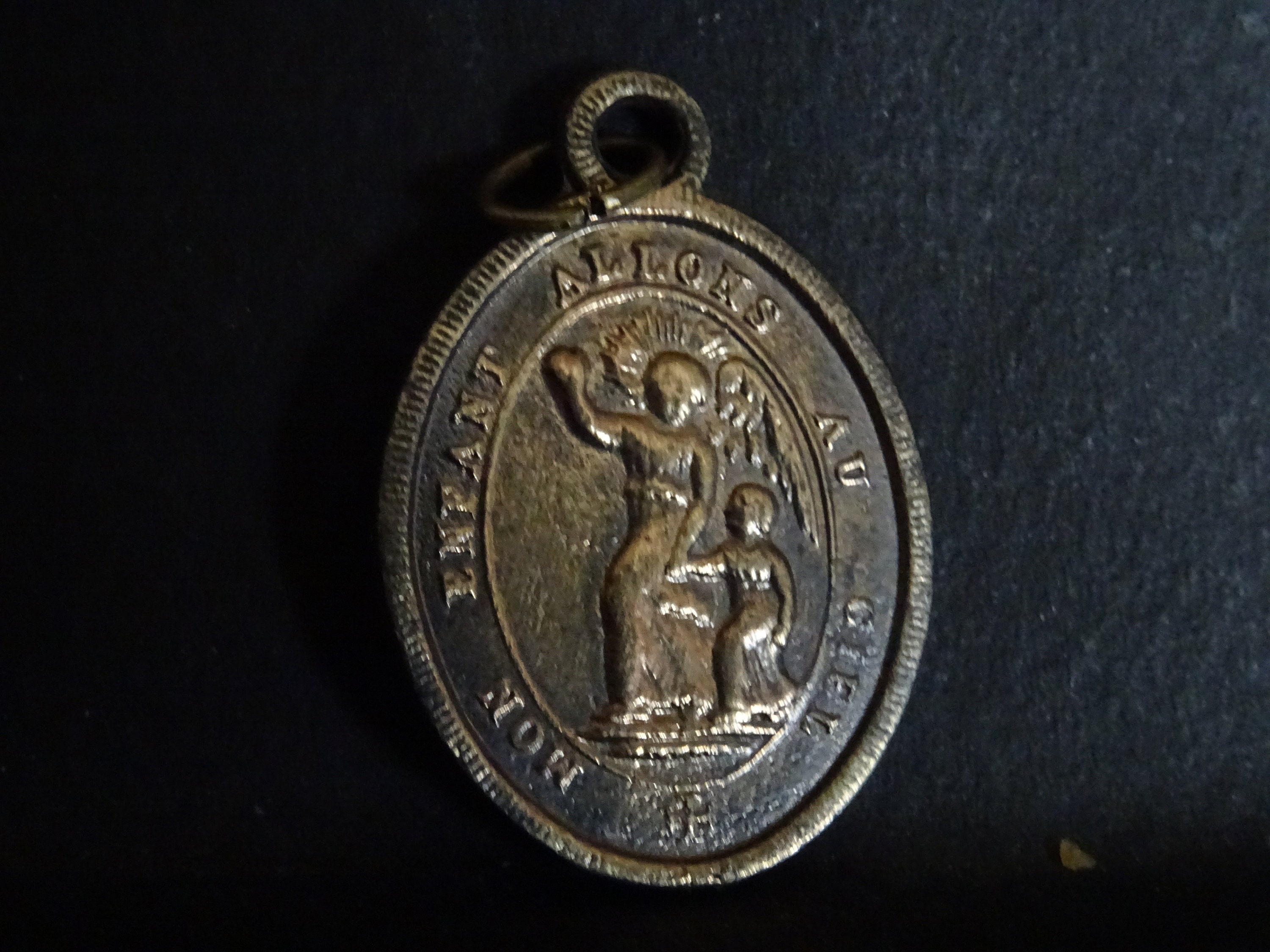 Mon Enfant Allons Au Ciel sur Le Dos Ici Est Votre Mère Modèle Brass Medal Catholic Pendentif Médail