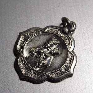 Ricordo Santuario Mandonna di Trapani. Holy Charm Pendant  medallion  BB 141