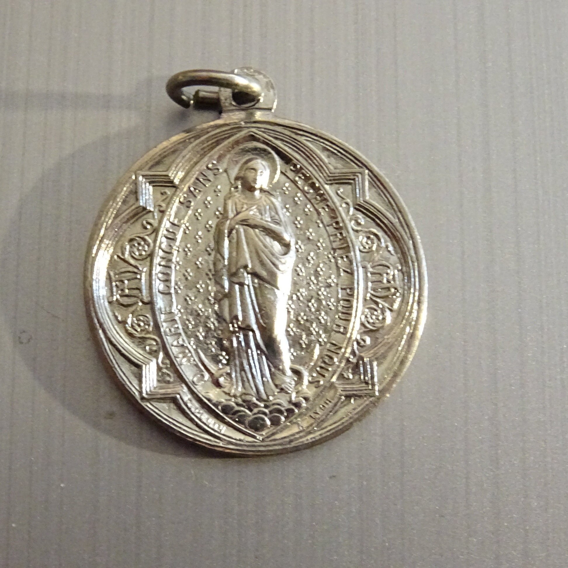 Saint Aloysius Gonzaga. Mécène, Patients Atteints Du Sida, Soignants Sida. Signé L.penin. Vintage Re