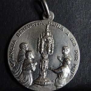 Italy O Lingua Benedicta! of Saint Anthony medal medallion pendent medaille Holy Charm