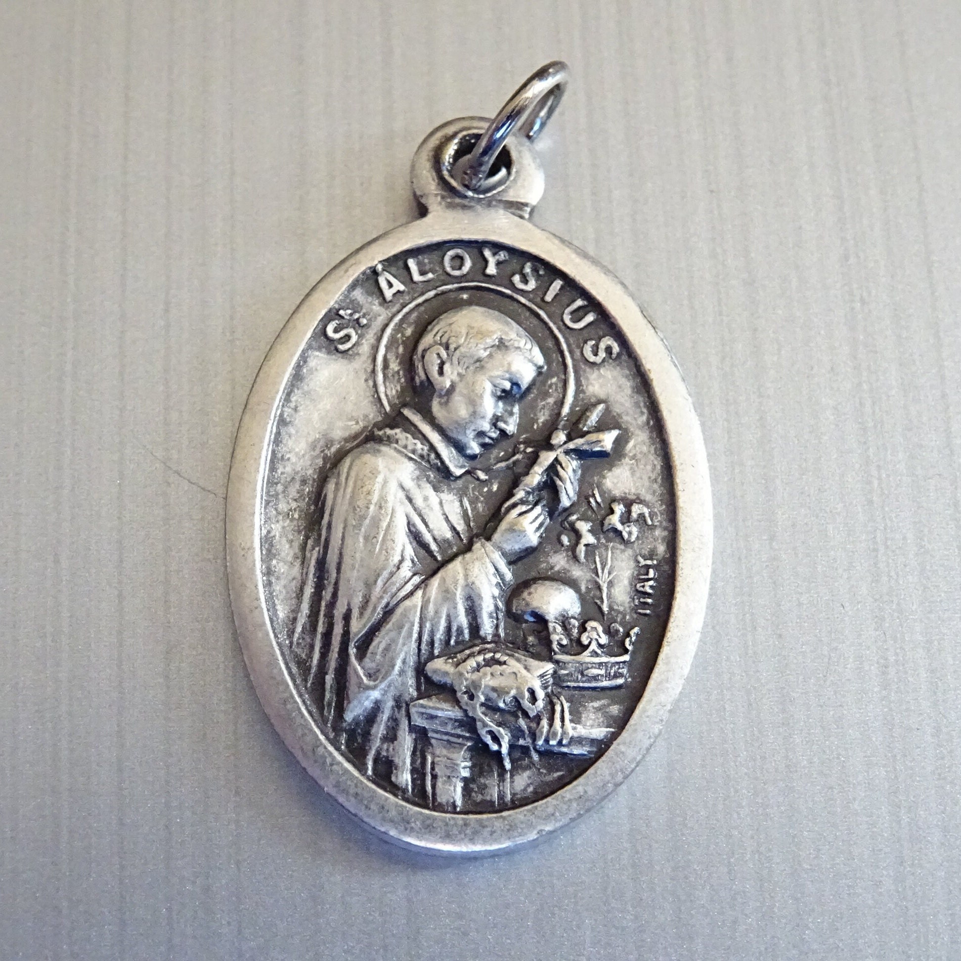 Saint Aloysius, Jeunes Étudiants, Chrétiens, Malades Du Sida, Soignants Sida, Médaille Pendente Méda
