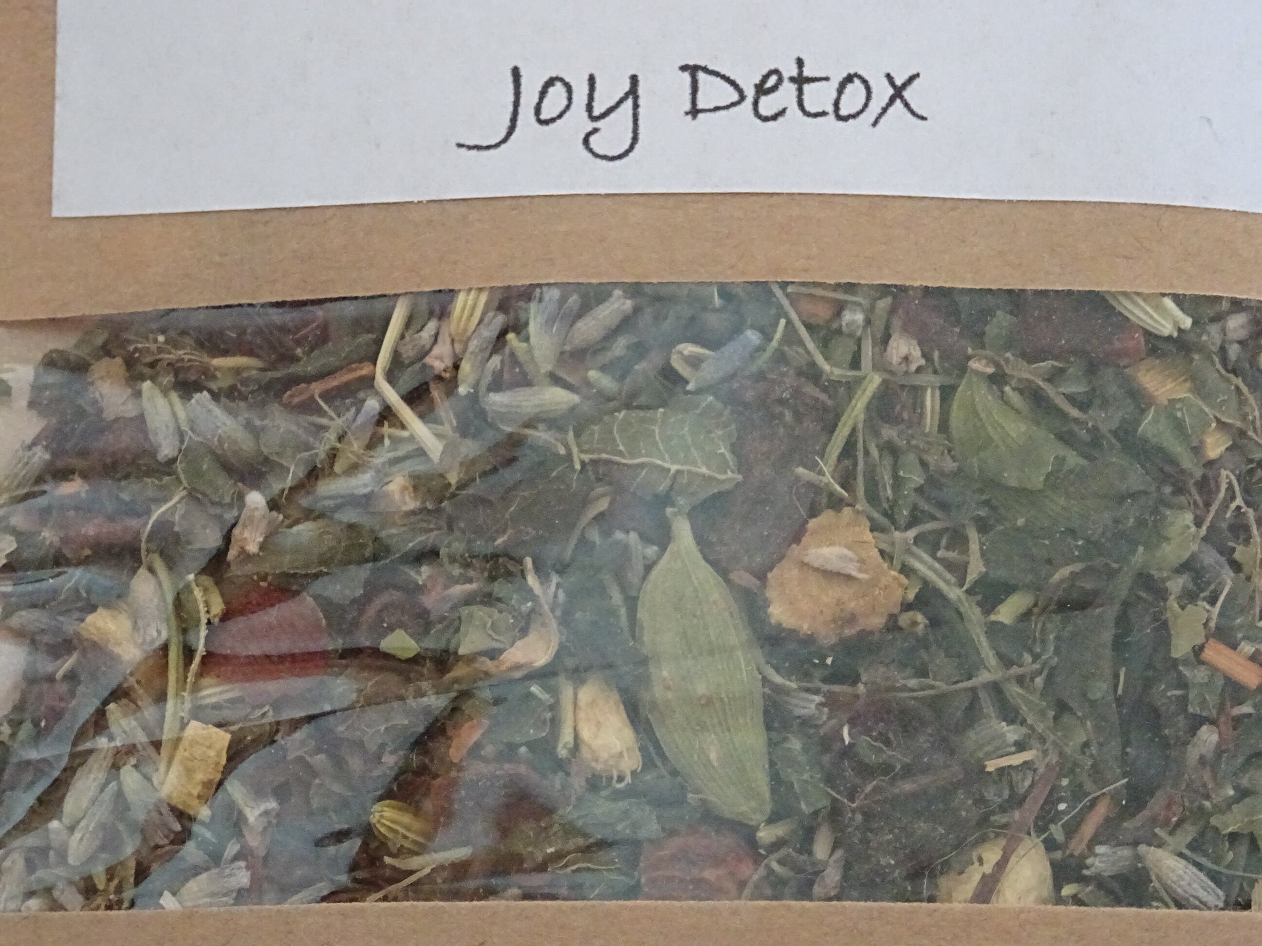 Organic Joy Detox Loose Leaf Tea Blend Rooibos Romarin Ortie Lavendar Pu Erh 25Gr+