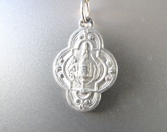 Vintage Bois Seigneur Isaac Monastery Medal - Belgium Holy Charm
