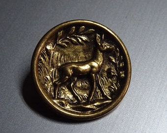 1 Female Deer Button Holy Charm BB 225 E134