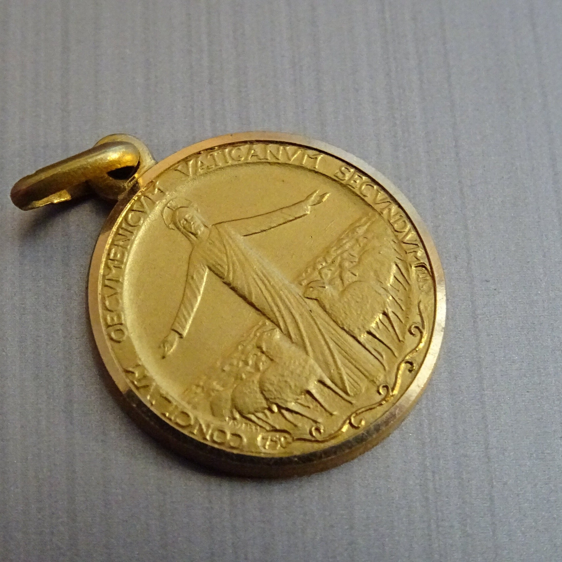 Pape Jean Xxiii/Pape Paul Vi Médaille Religieuse Médaillon Pendentif Saint Charme D 334