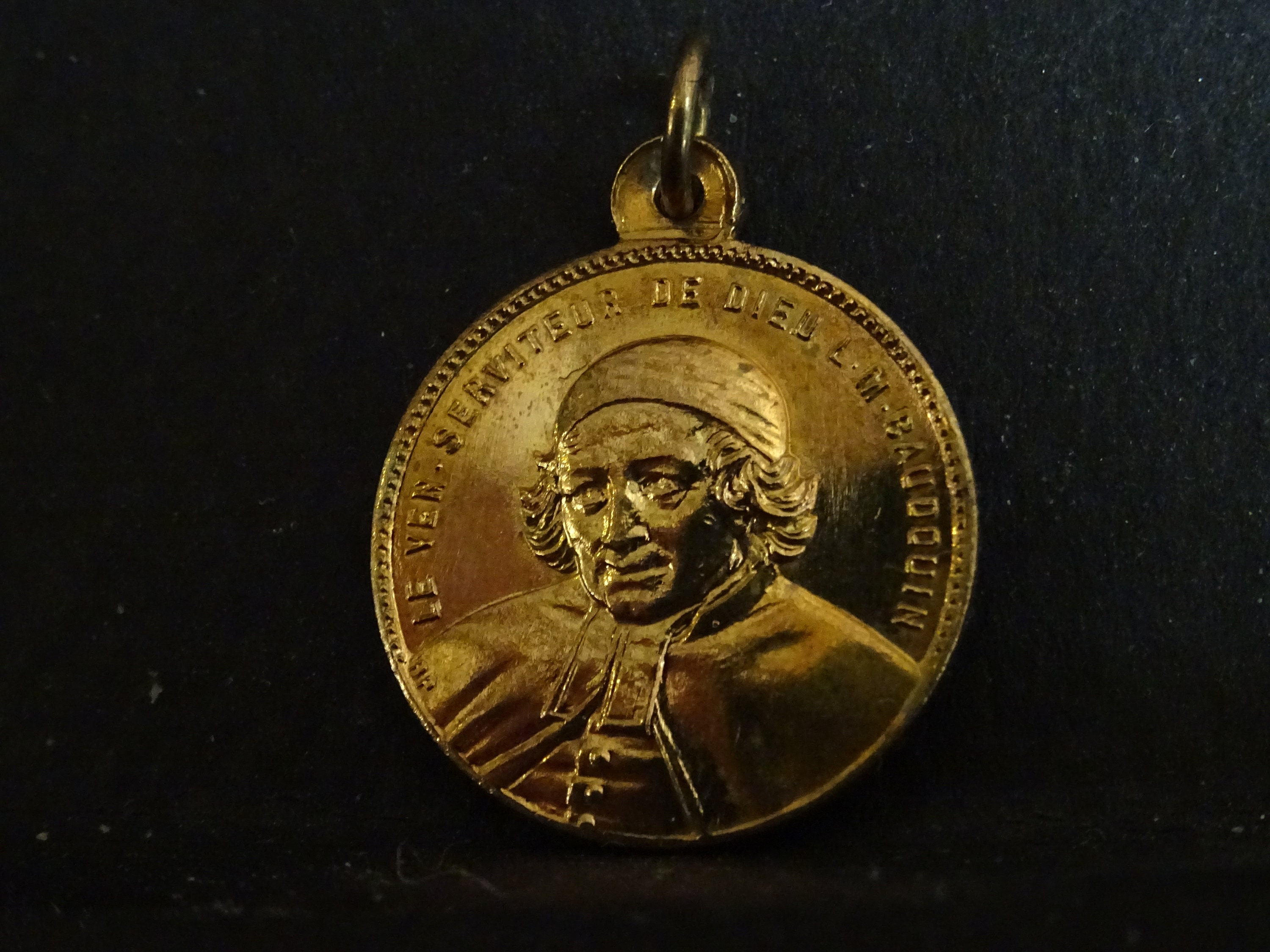 Louis Marie Baudoin Société Les Enfant Signé Penin Poncet Médaille Antique Medaille Religieux Saint 