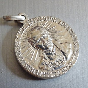 Peter Donders. Dutch Priest Patronage Missionaries. Our Lady of Perpetual Help, Medal Pendant Medallion Holy Charm T 356