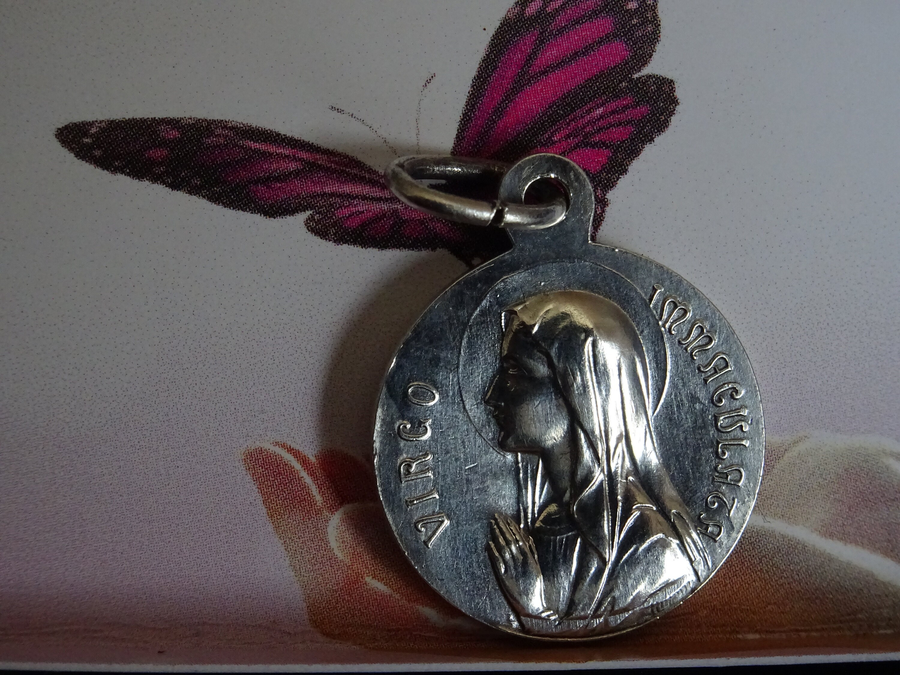 Saint J B M Vianney Patron de La Paroisse, Prêtre Vierge Immaculé Pendentif, Catholique, Religieux S