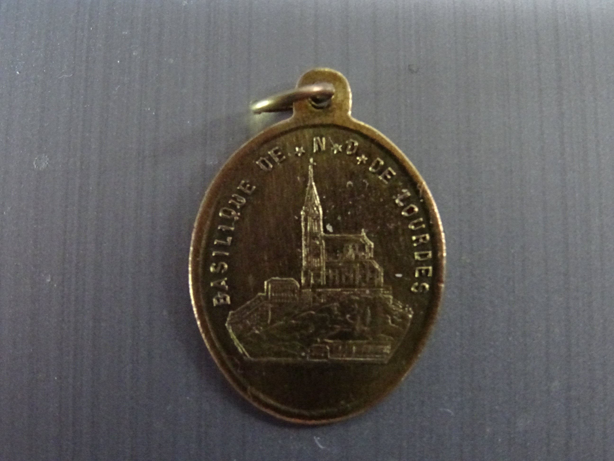 1858 Lourdes Immaculée Conception Vierge Marie A Été Libérée Du Péché Originel. Médaille Médaillon P