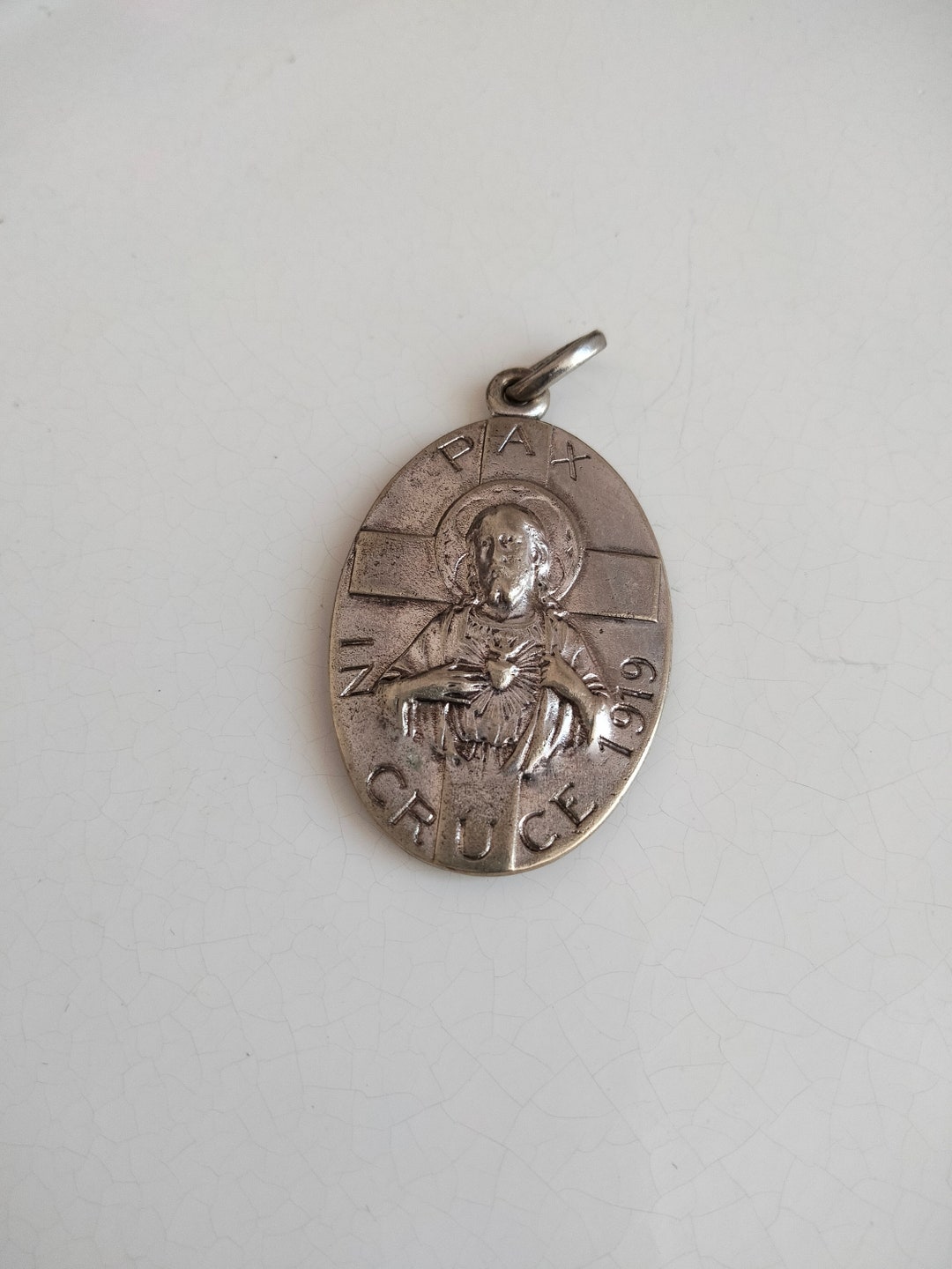 Vintage 800 Silver Religious Medal: Notre Dame De Sarrance, 1919 - Etsy