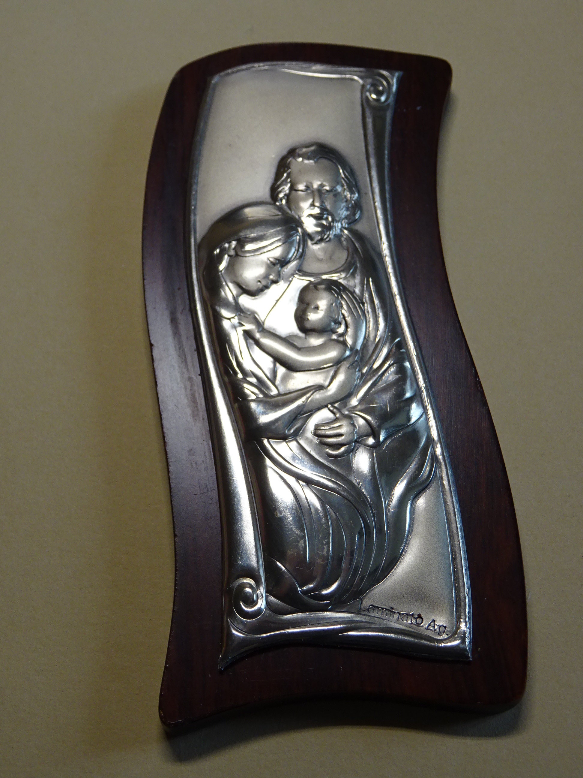 ビザンチン様式　ロシアイコン　聖母子像 レプリカ　木製フレーム 銀装飾 ビザンチン様式 ロシアイコン 聖母子像 レプリカ 木製フレーム 銀装飾