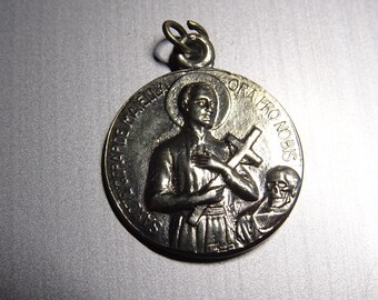 Our Lady of Perpetual Help, St. Gerard patron saint of childbirth, children, pregnant women, mothers,. Holy Charm Pendant  medallion  BB 136