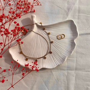 Ginkgo jewelry bowl | Bowl leaf shape | Decorative tray Ginkgo