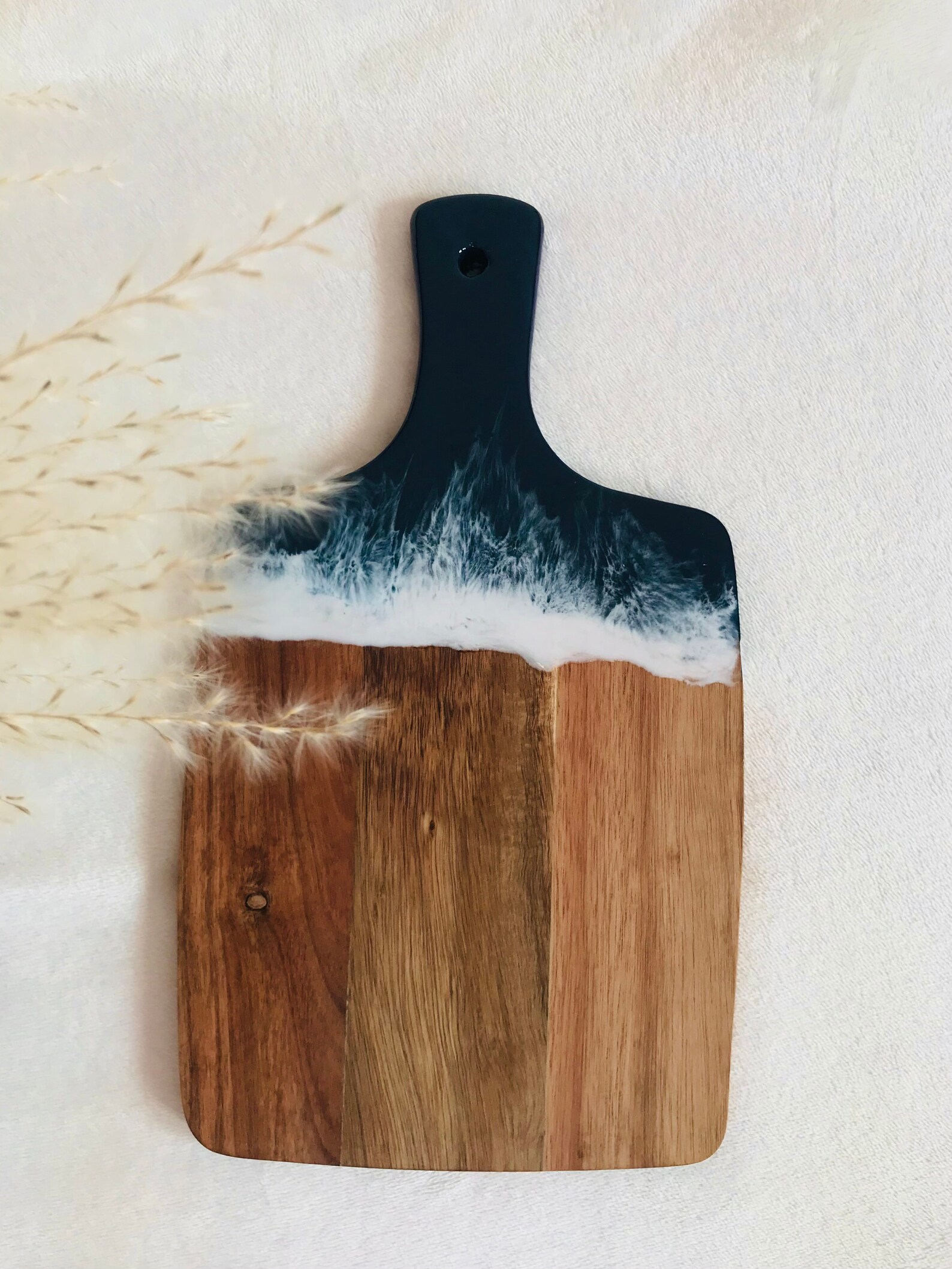 Resin Cutting Board Ocean Epoxy Resin Wooden Boards Etsy