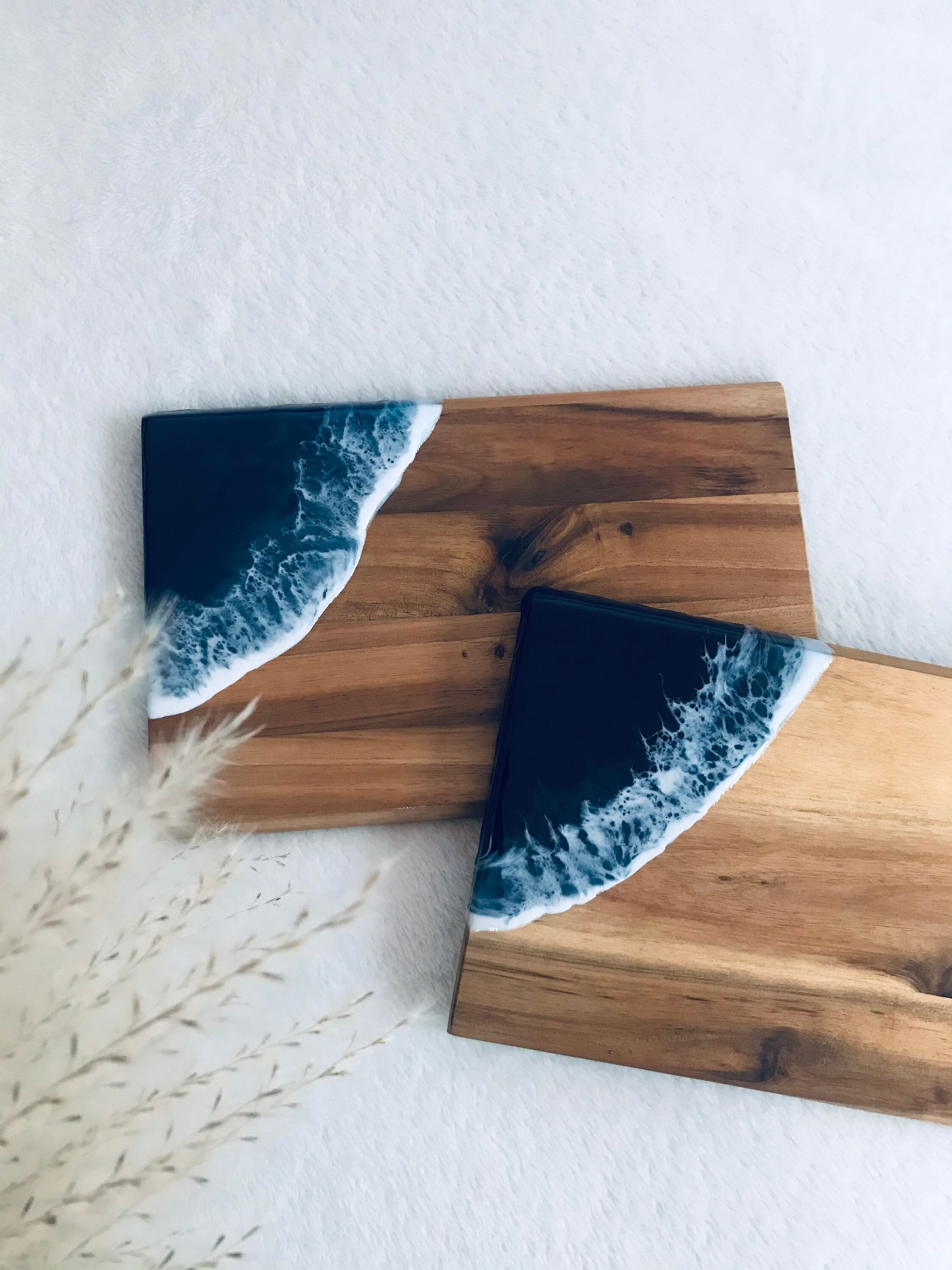 Resin Cutting Boards Ocean Epoxy Resin Board Etsy
