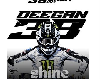 DNGR Haiden Deegan 38 Moto Rider PNG Digital Download | Youth Dirt Bike | Supercross | Motocross