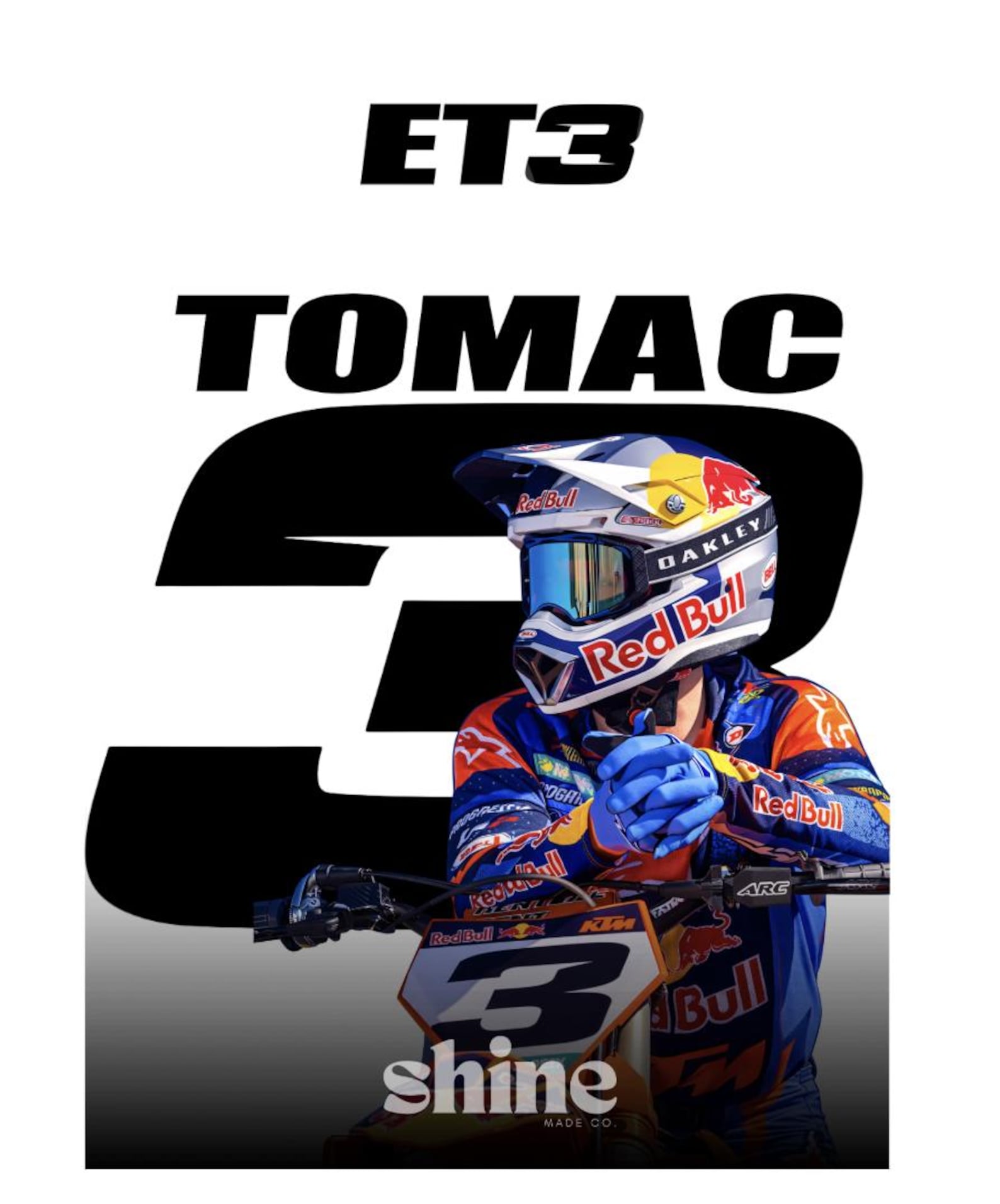 Eli Tomac 3 ET3 Moto Rider PNG Digital Download | Youth Dirt Bike