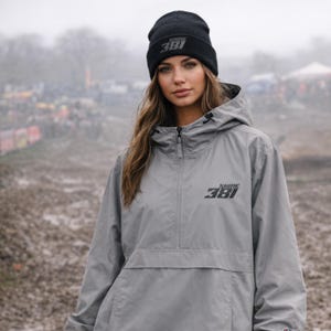 Champion Unisex Custom Name and Number Anorak Jacket for Moto Moms, Race Dads and Riders | Embroidered Trackside Gear