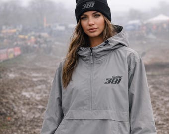 Champion Unisex Custom Name and Number Anorak Jacket for Moto Moms, Race Dads and Riders | Embroidered Trackside Gear
